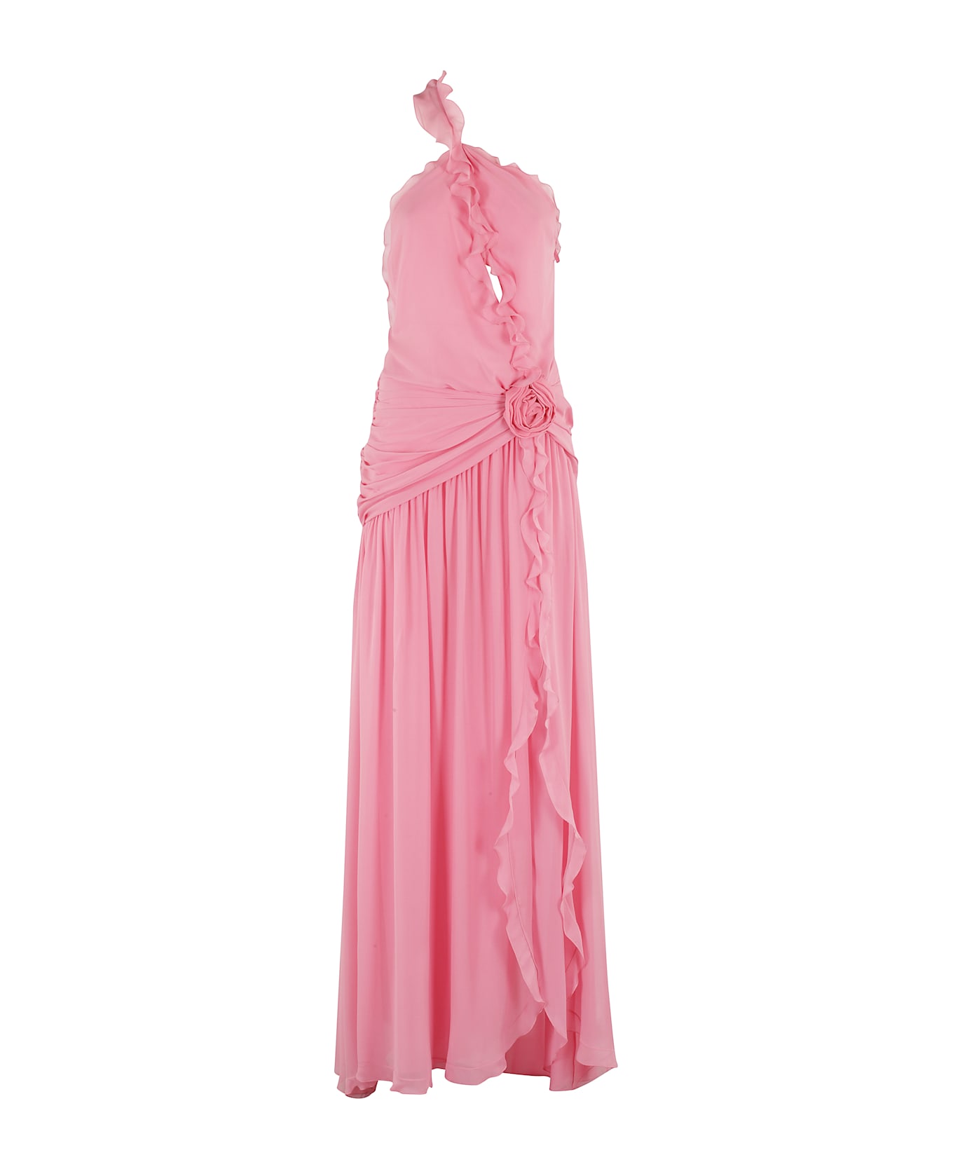 Blumarine Pink Silk Dress - Pink Peony
