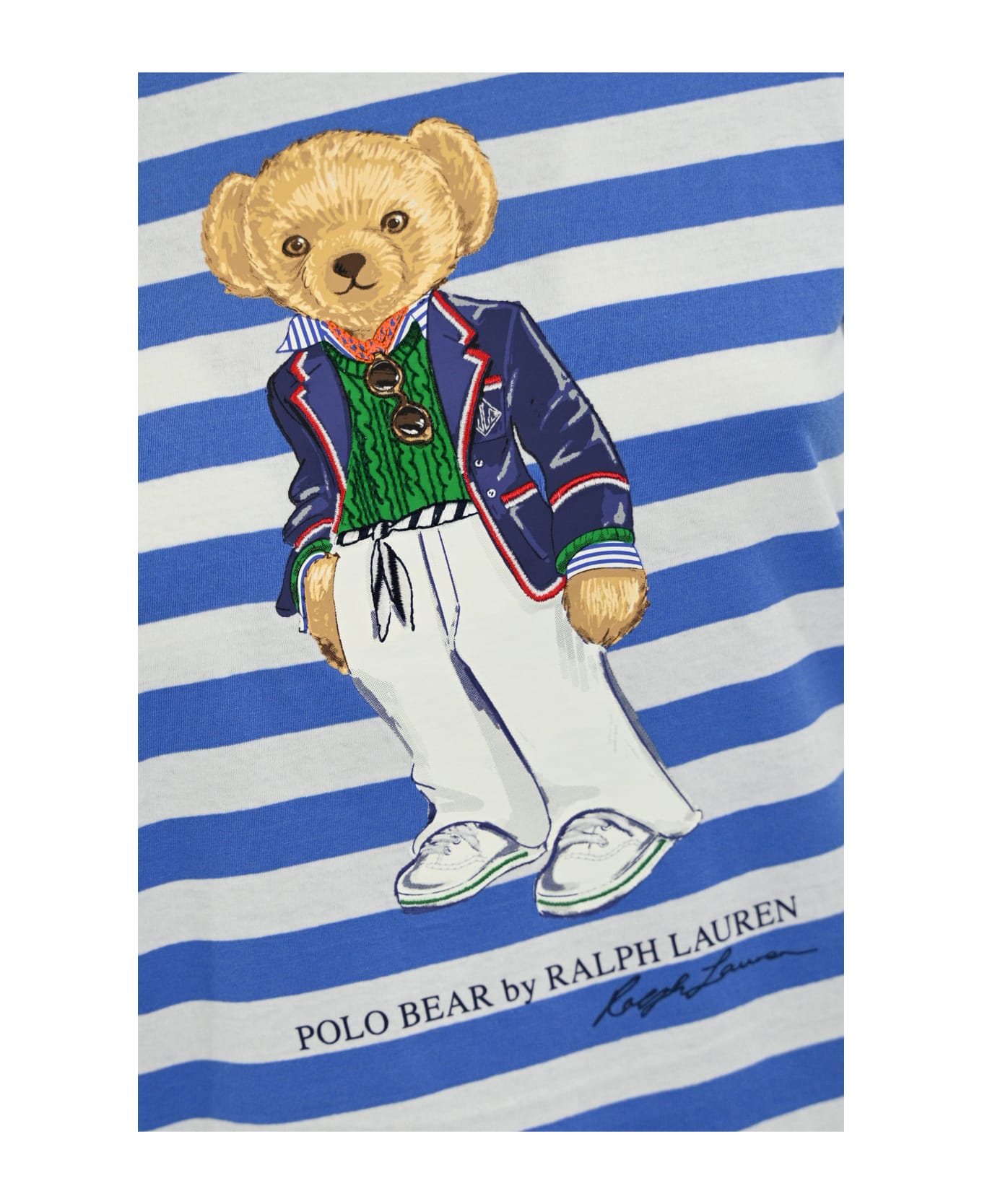 Polo Ralph Lauren Polo Bear Striped Cotton T-shirt - Multi