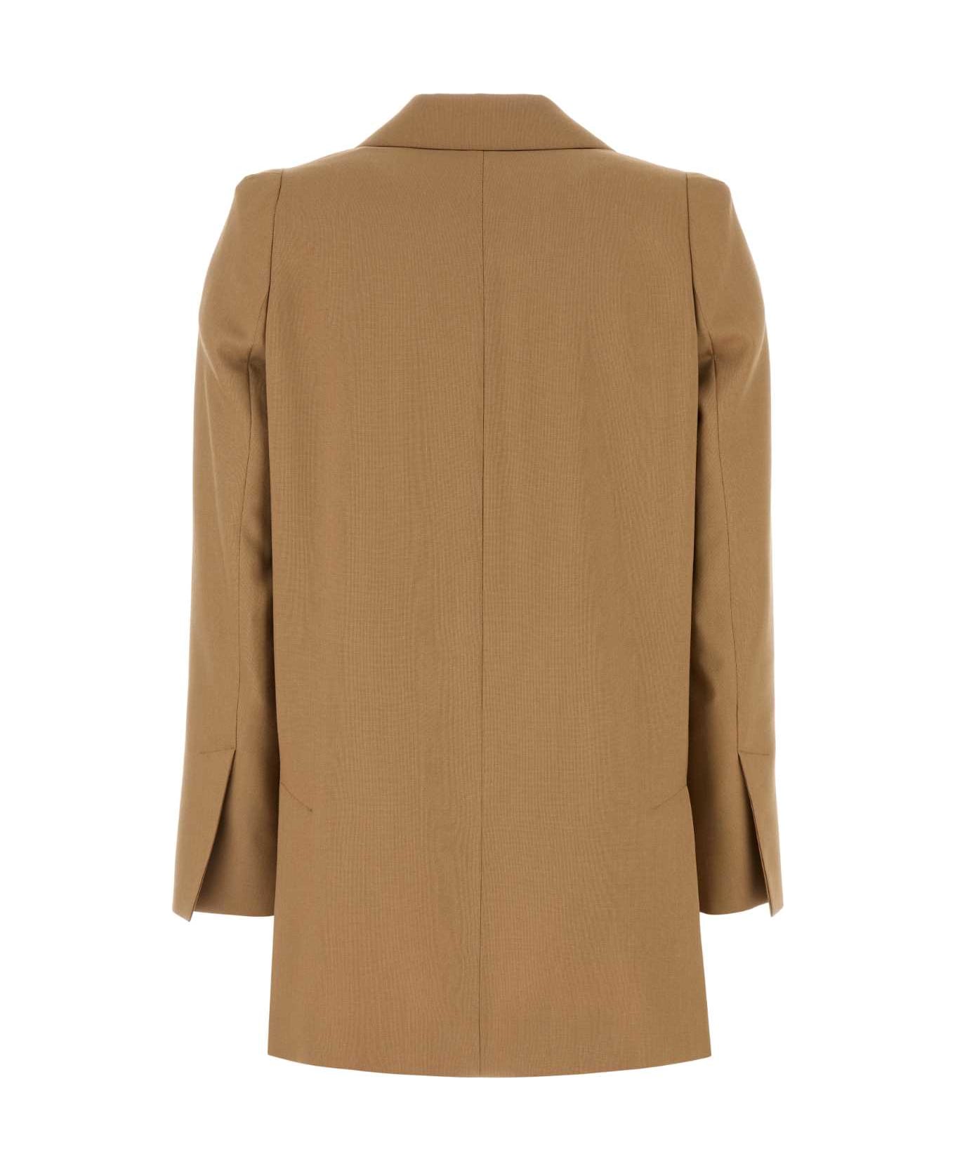 Max Mara Camel Wool Blend Kitten Blazer Max Mara - 007