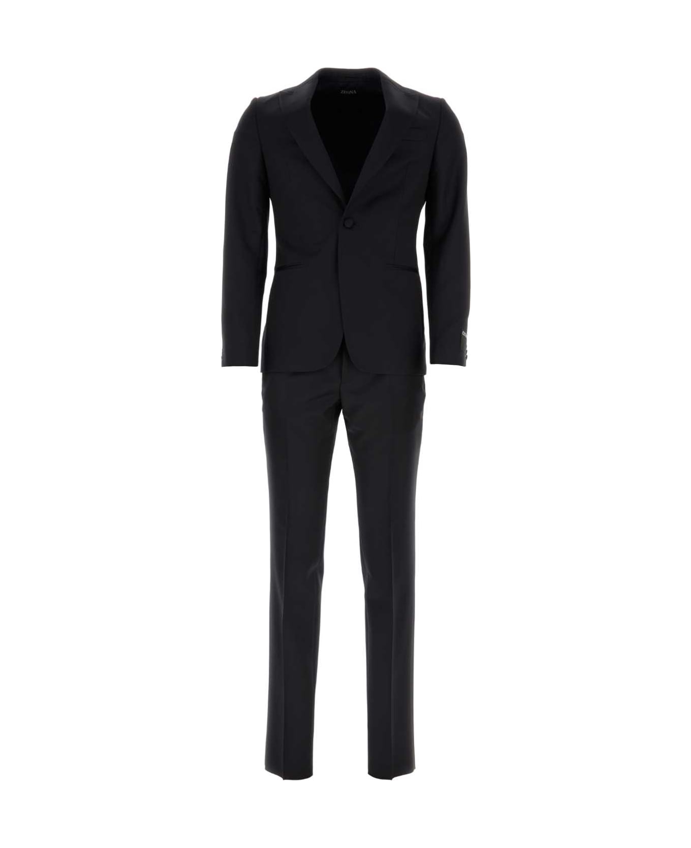 Zegna Midnight Blue Wool Blend Suit - 8R スーツ