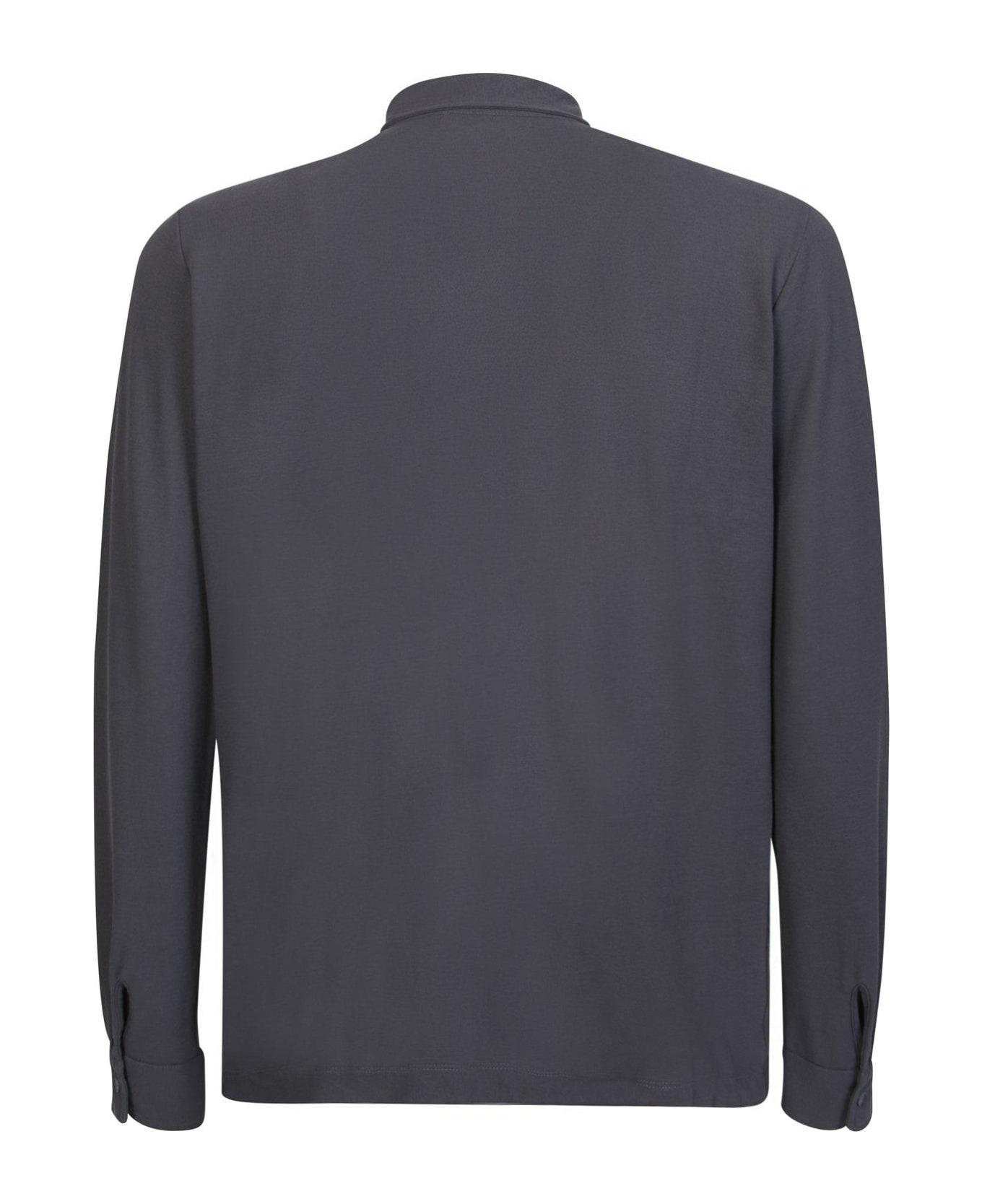Zanone Buttoned Long-sleeved Shirt - Grey