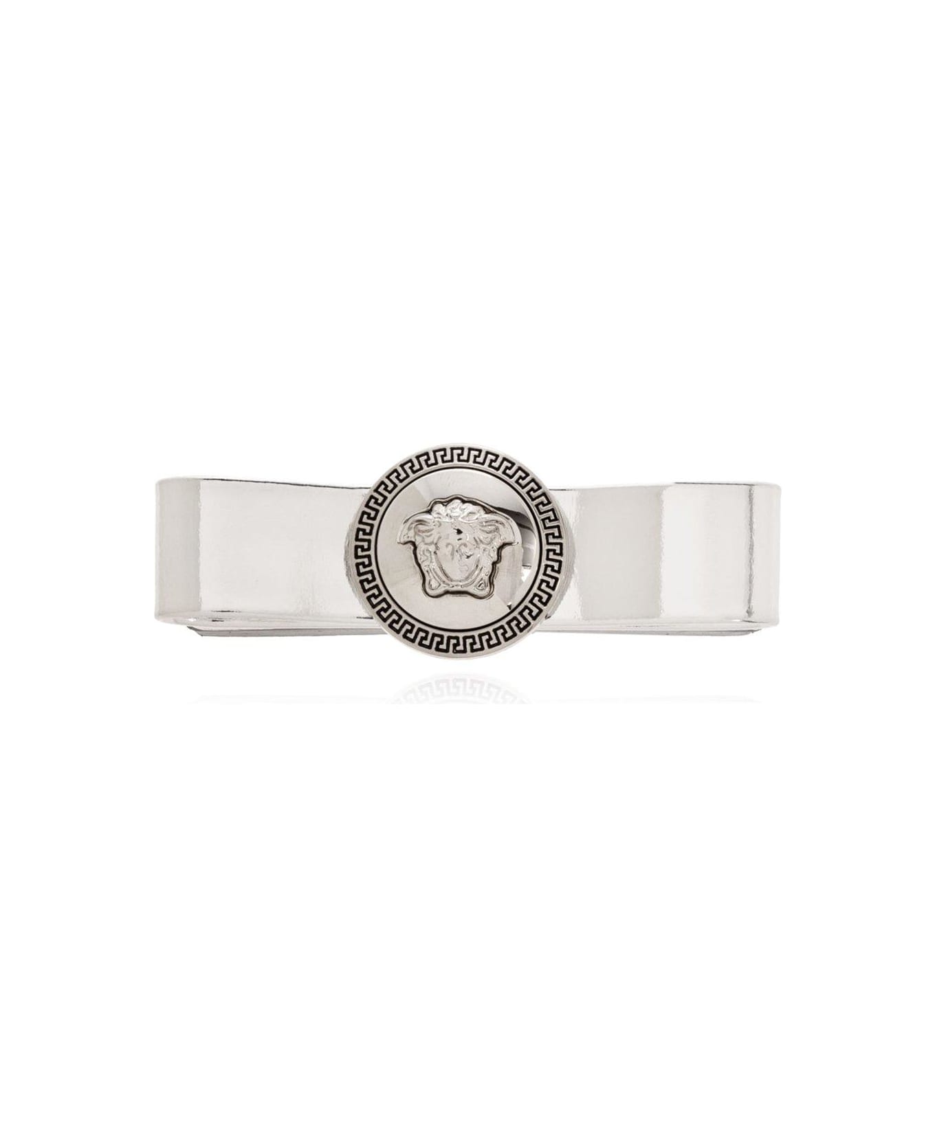 Versace Medusa Head-detailed Metallic Hair Clip - Silver-Palladium