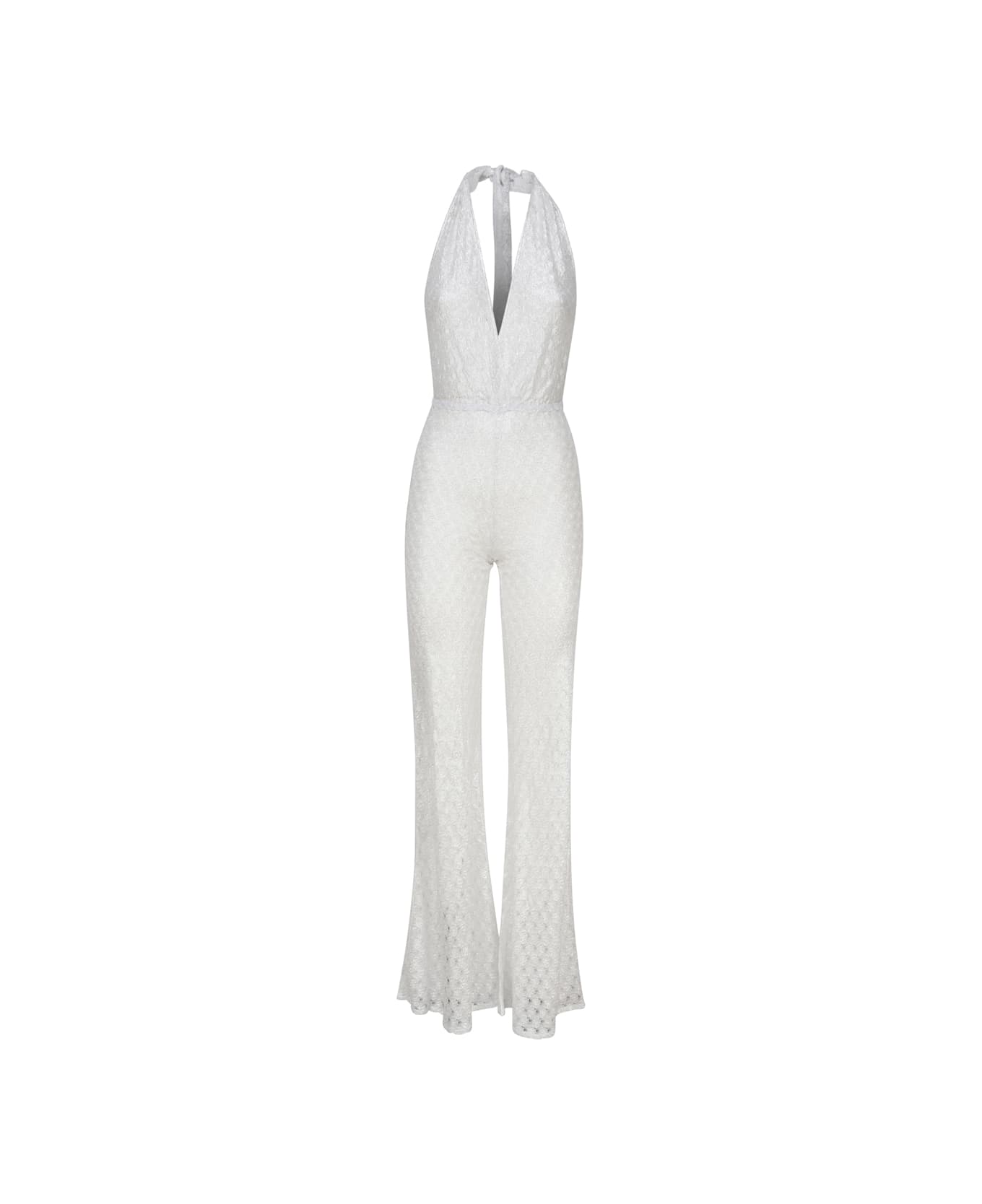 Missoni Seventies Viscose Jumpsuit - Brilliant white
