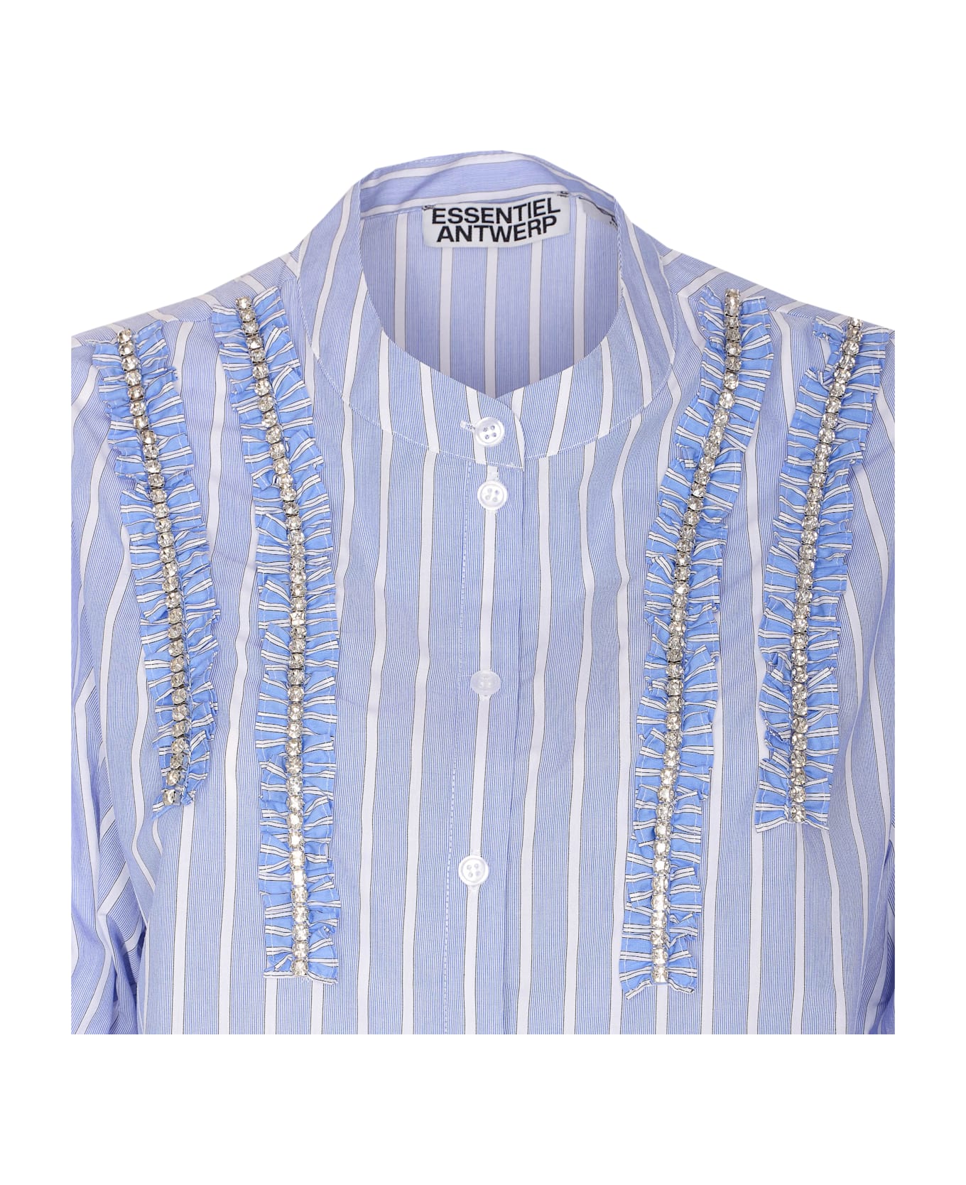 Essentiel Antwerp Ifrill Rhinestone Shirt - Blue