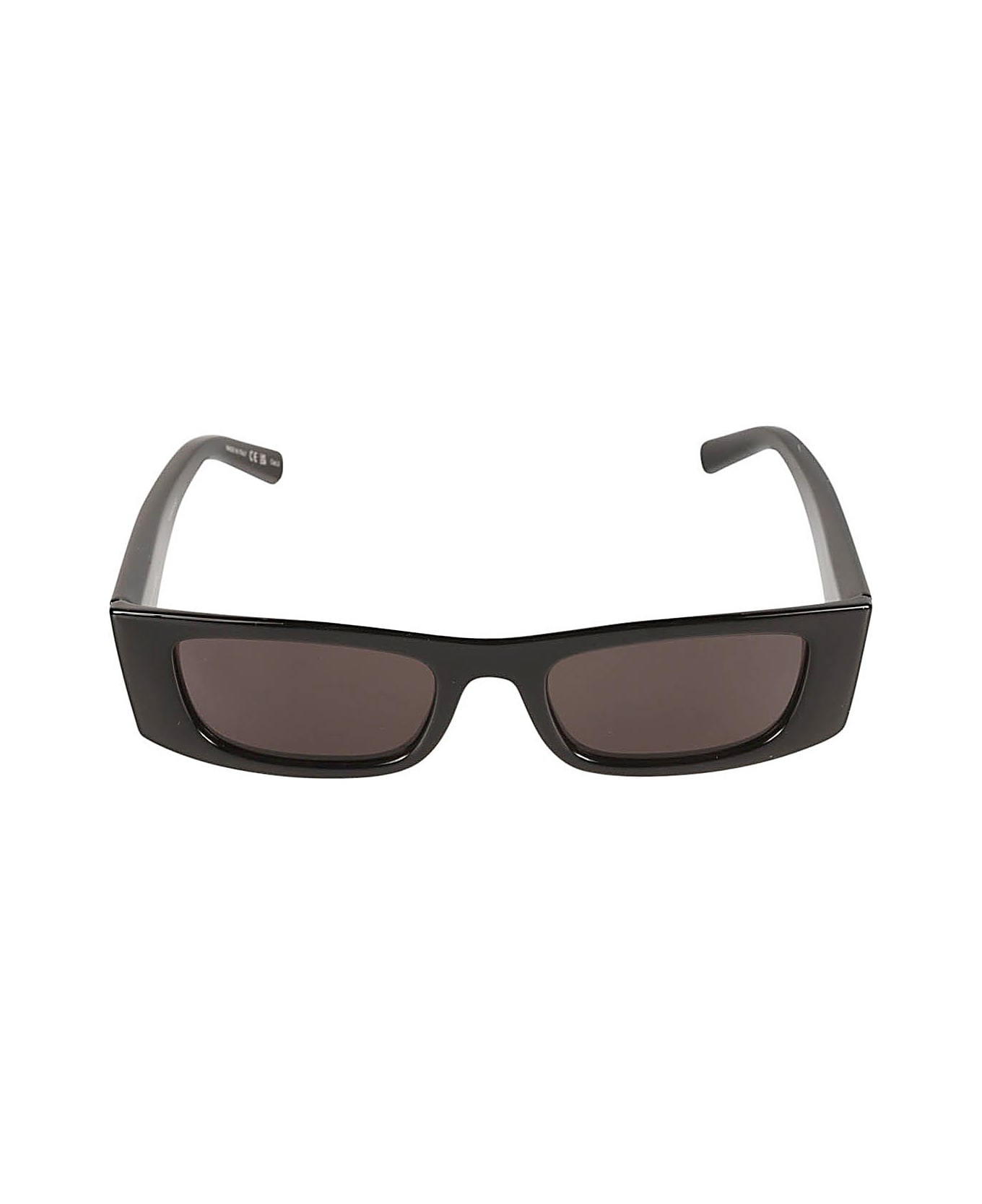 Saint Laurent Eyewear Rectangular Frame Logo Sunglasses - Black