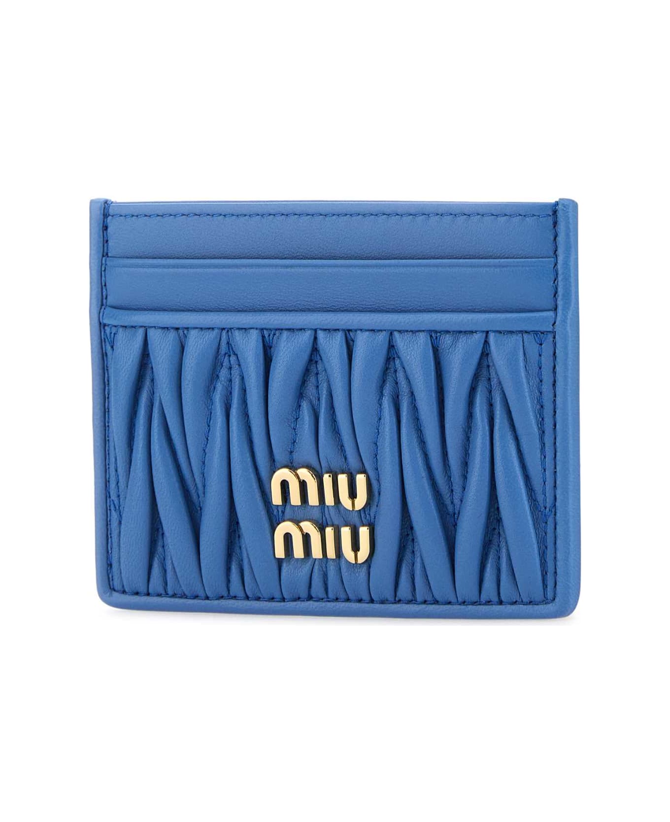 Miu Miu Cerulean Leather Card Holder - ONDA
