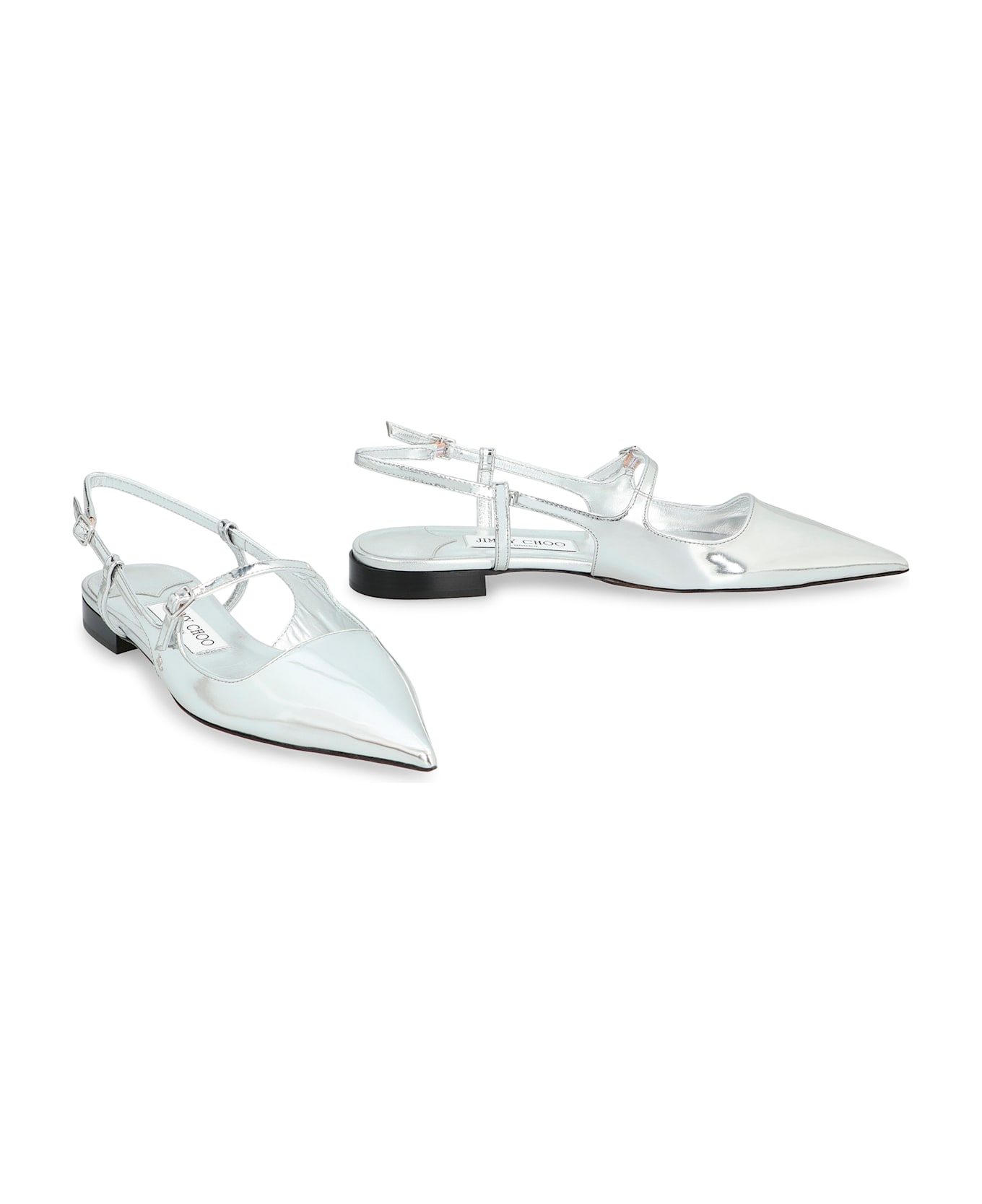 Jimmy Choo Didi Leather Slingback Pumps - Silver