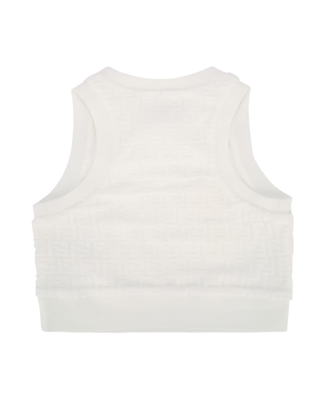 Fendi Top Spugna Ff - GESSO