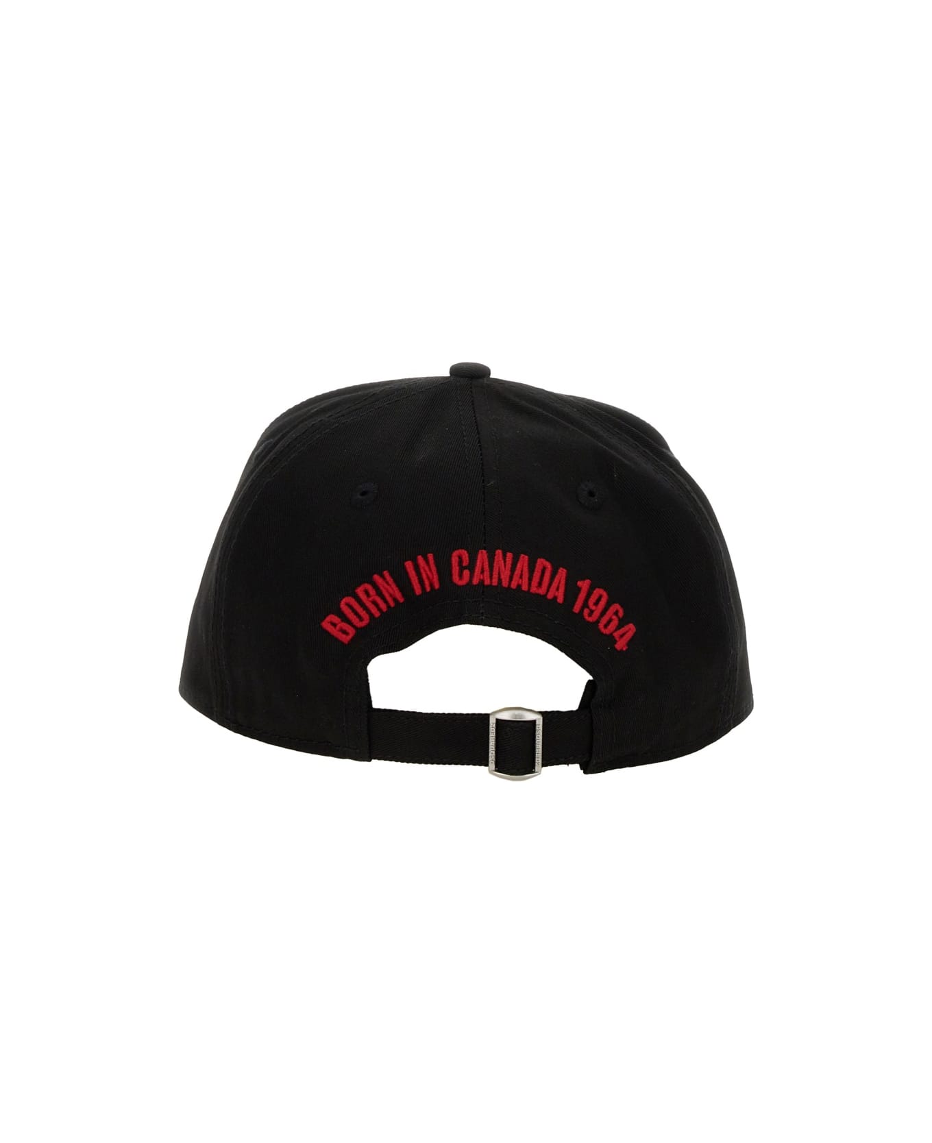 Dsquared2 Black Orange Logo Baseball Cap - BLACK