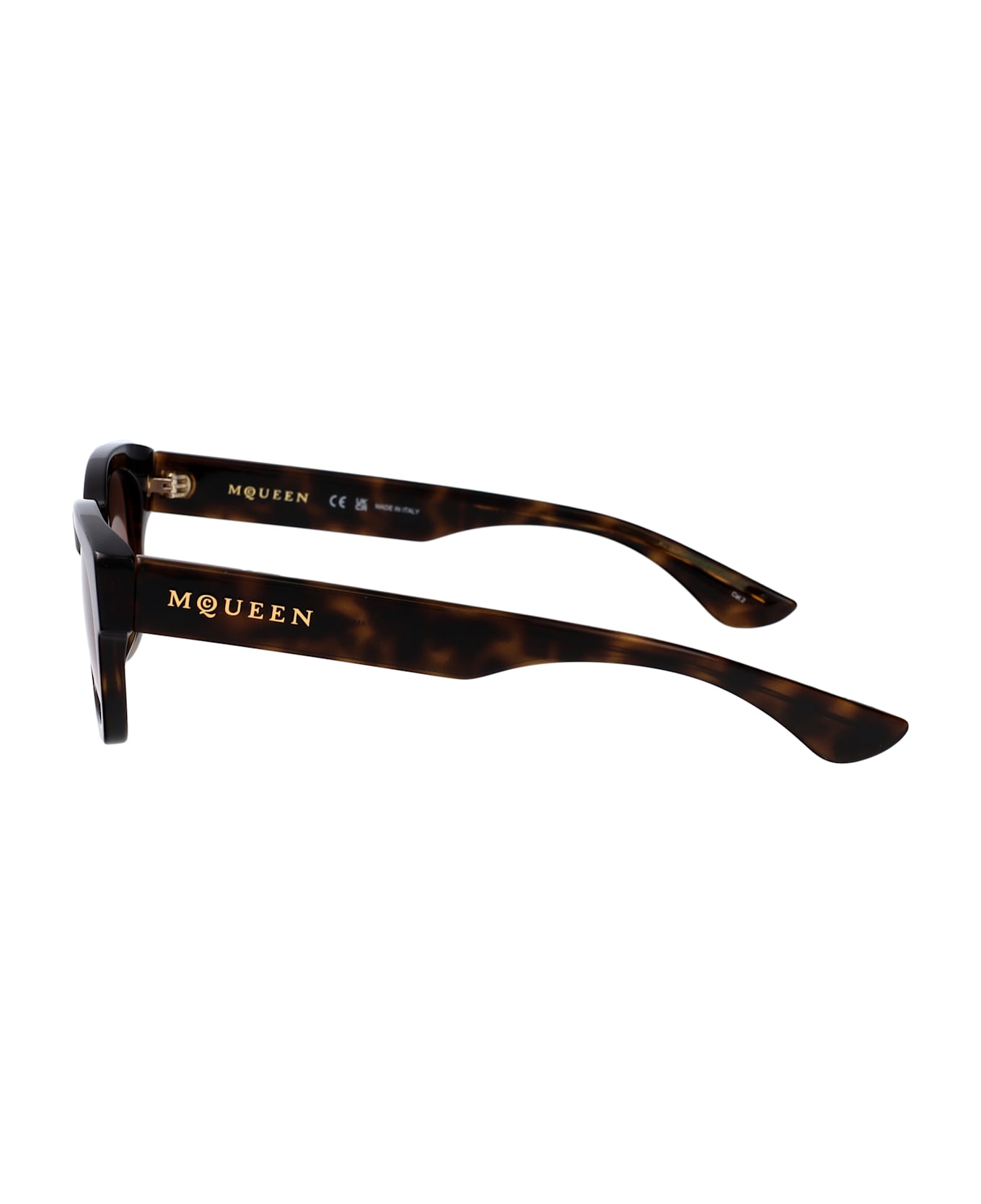 Alexander McQueen Eyewear Am0530s Sunglasses - HAVANA-HAVANA-BROWN