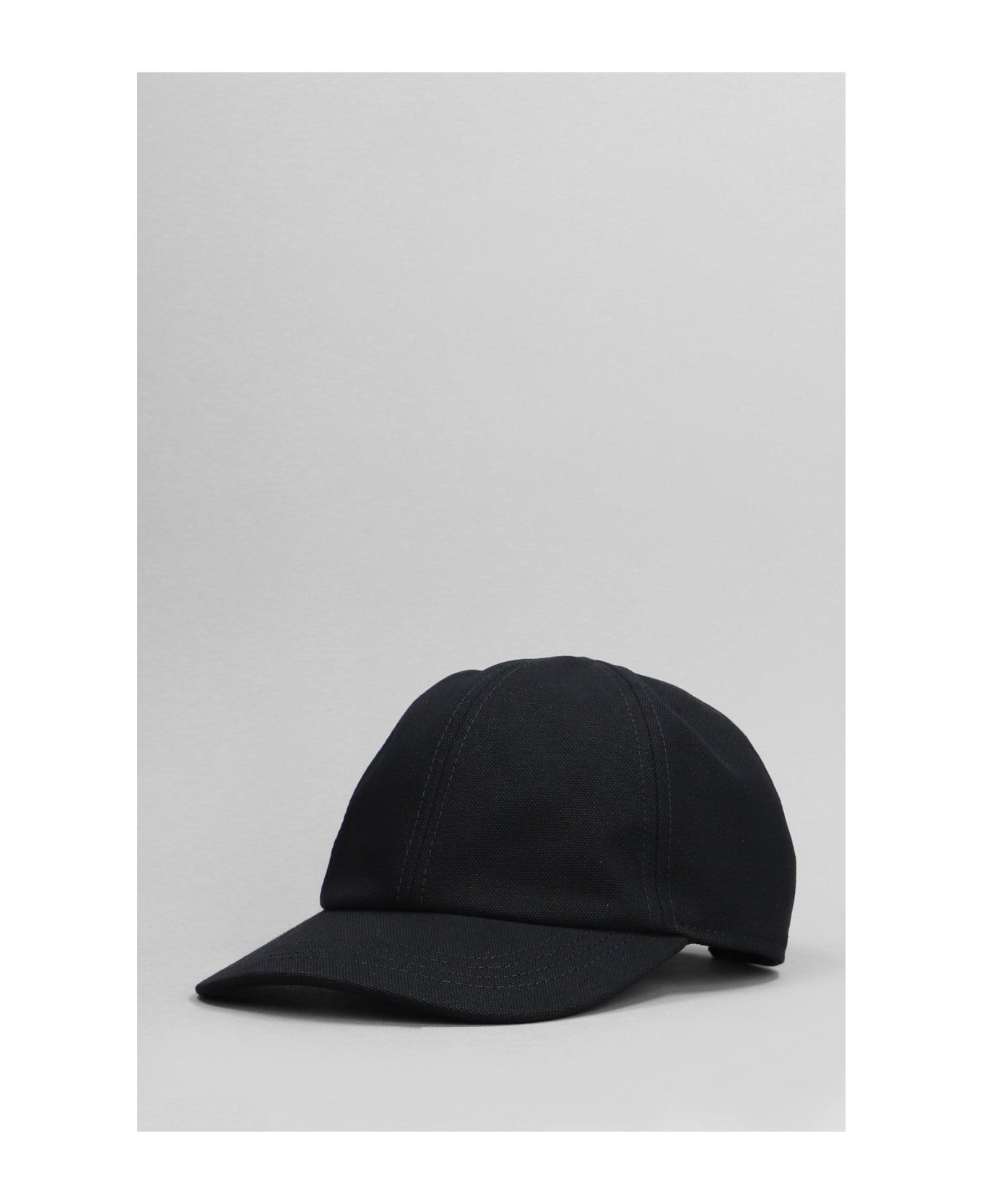 The Attico Hats In Black Cotton - black