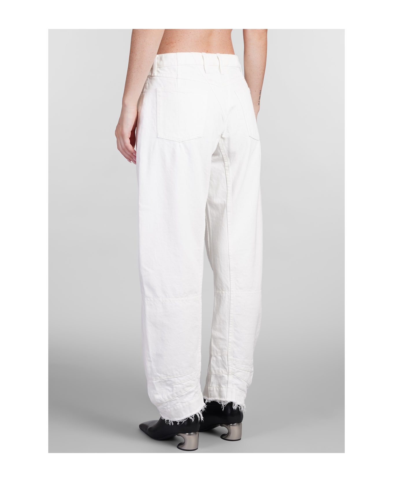 Jil Sander Jeans In White Cotton - white