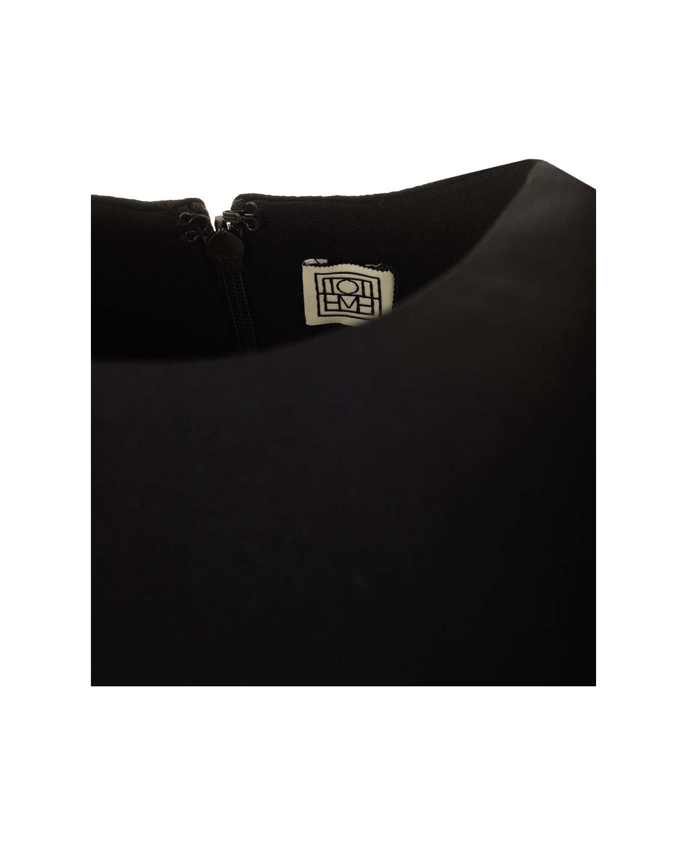 Totême Rear-tie Fastened Long-sleeved Top - BLACK 001