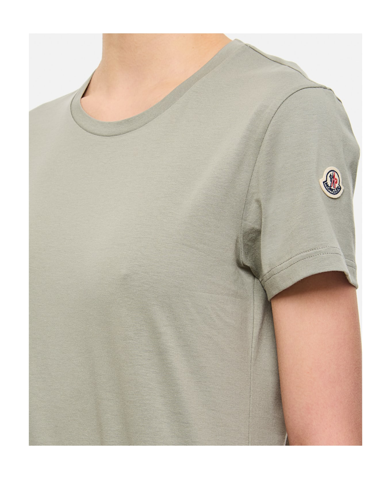 Moncler Ss Cotton T-shirt - Green