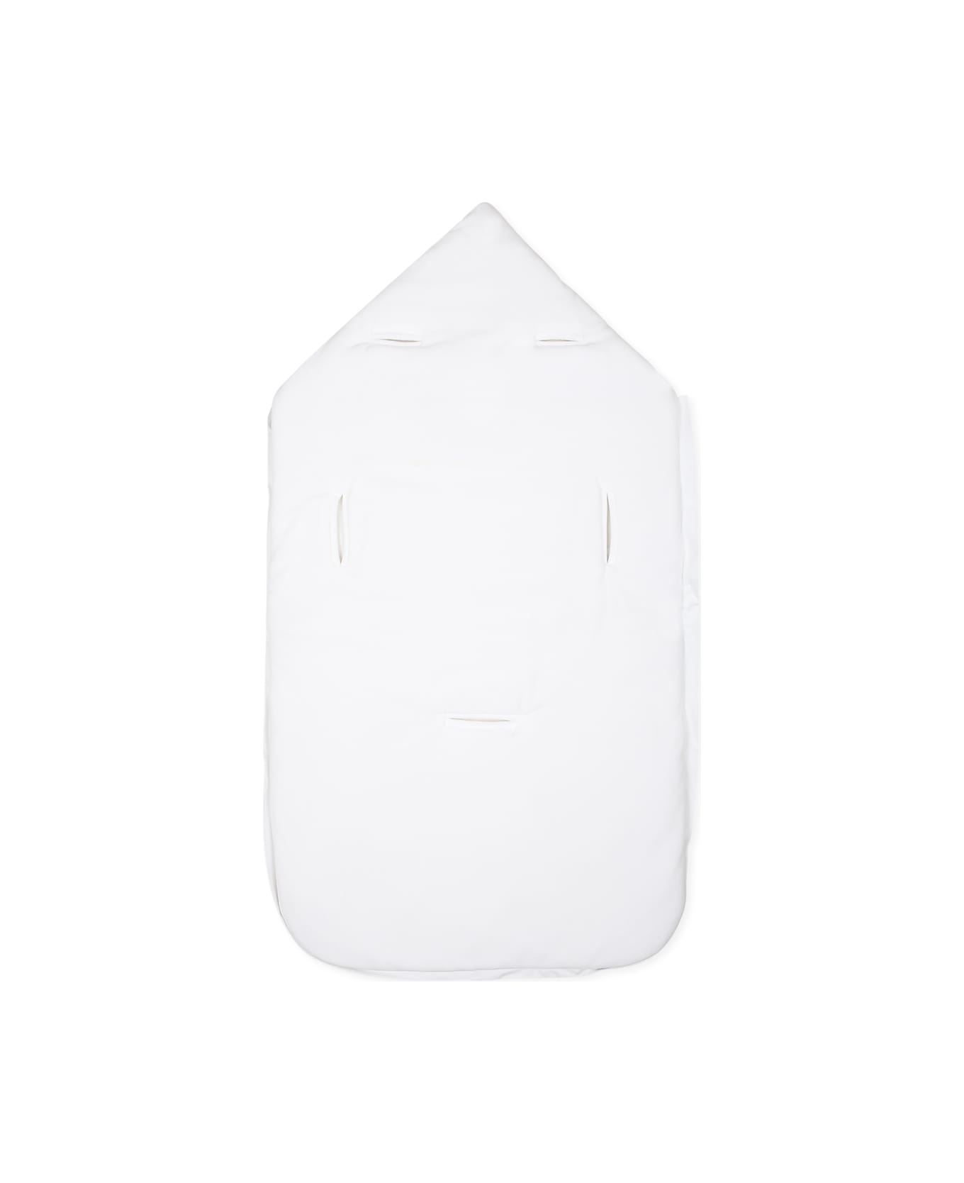 Givenchy White Sleeping Bag For Babykids With Iconico 4g Motif - White