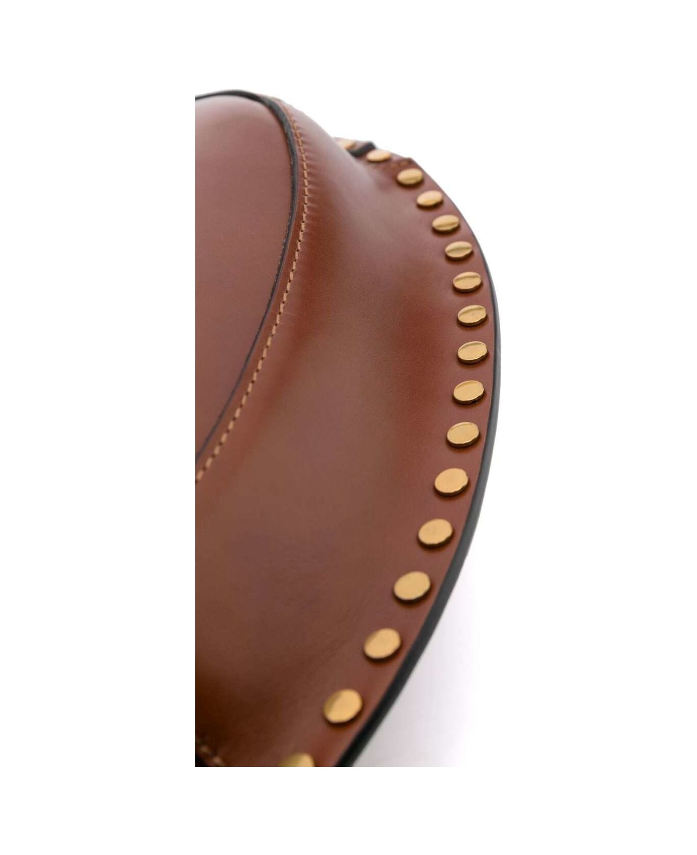 Isabel Marant Oskan Moon Leather Shoulder Bag - Brown