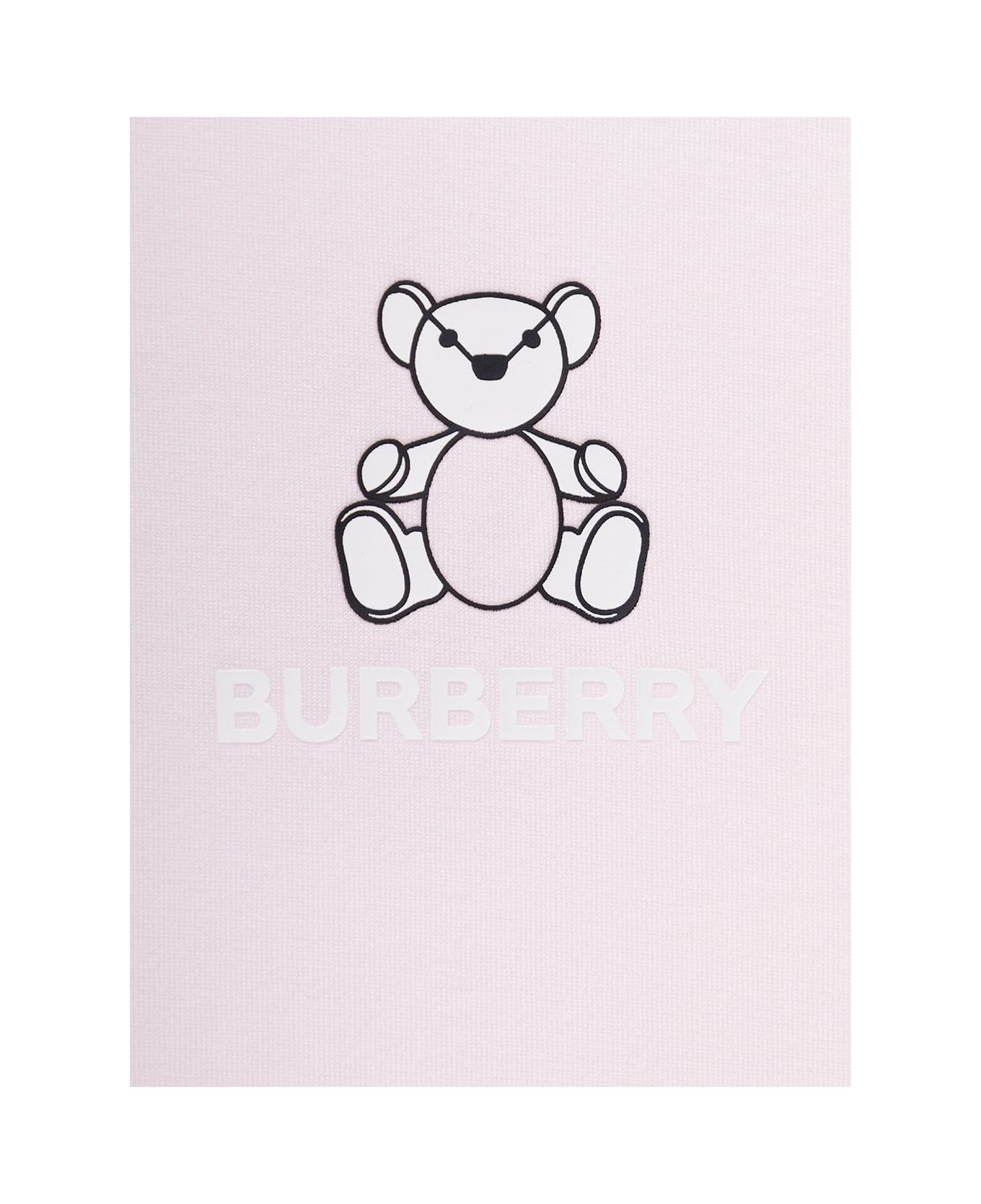 Burberry Light Pink T-shirt With Baby Bear Print And Logo In Cotton Girl Burberry Kids - Pink