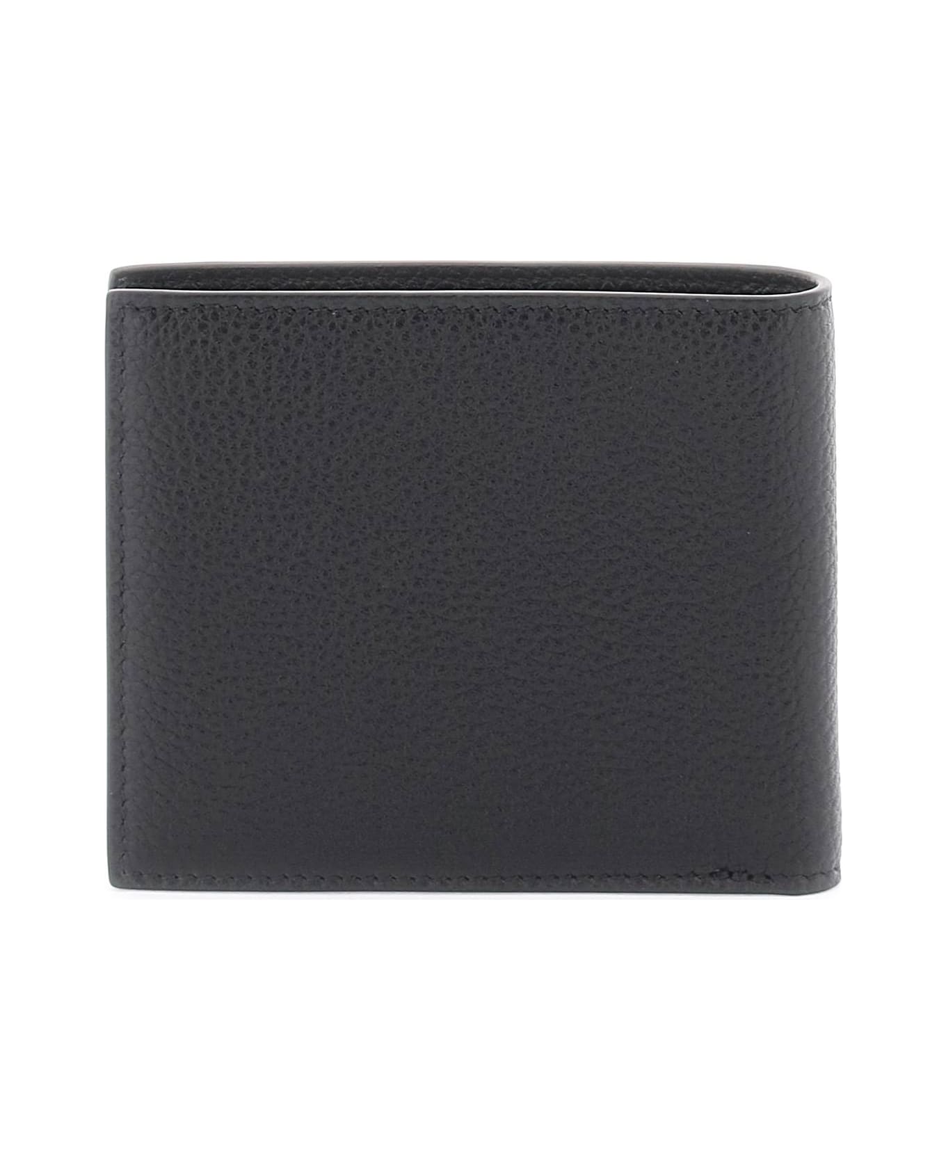 Tom Ford Leather Flap-over Wallet - black 財布