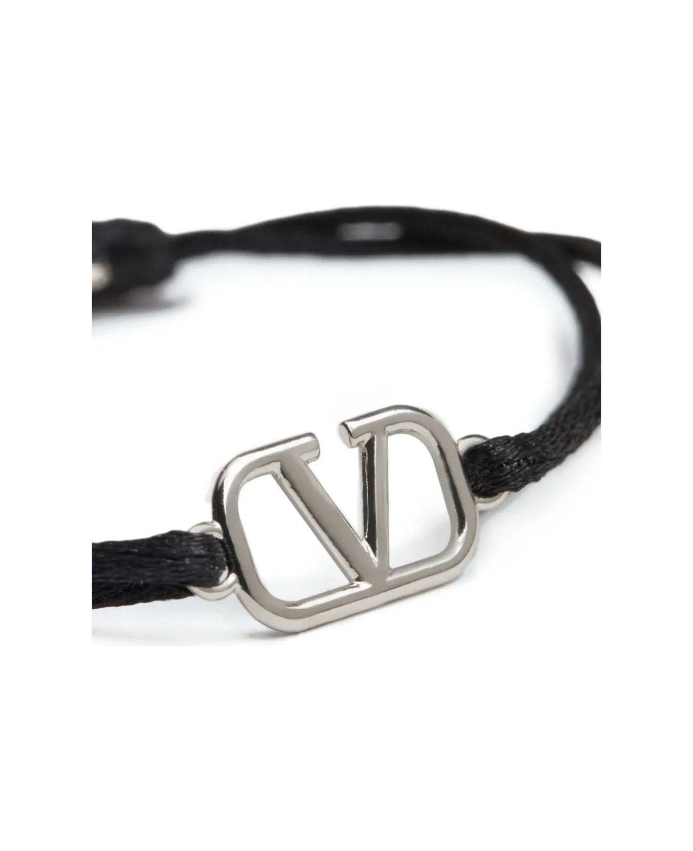 Valentino Garavani Logo Charm Bracelet - Black