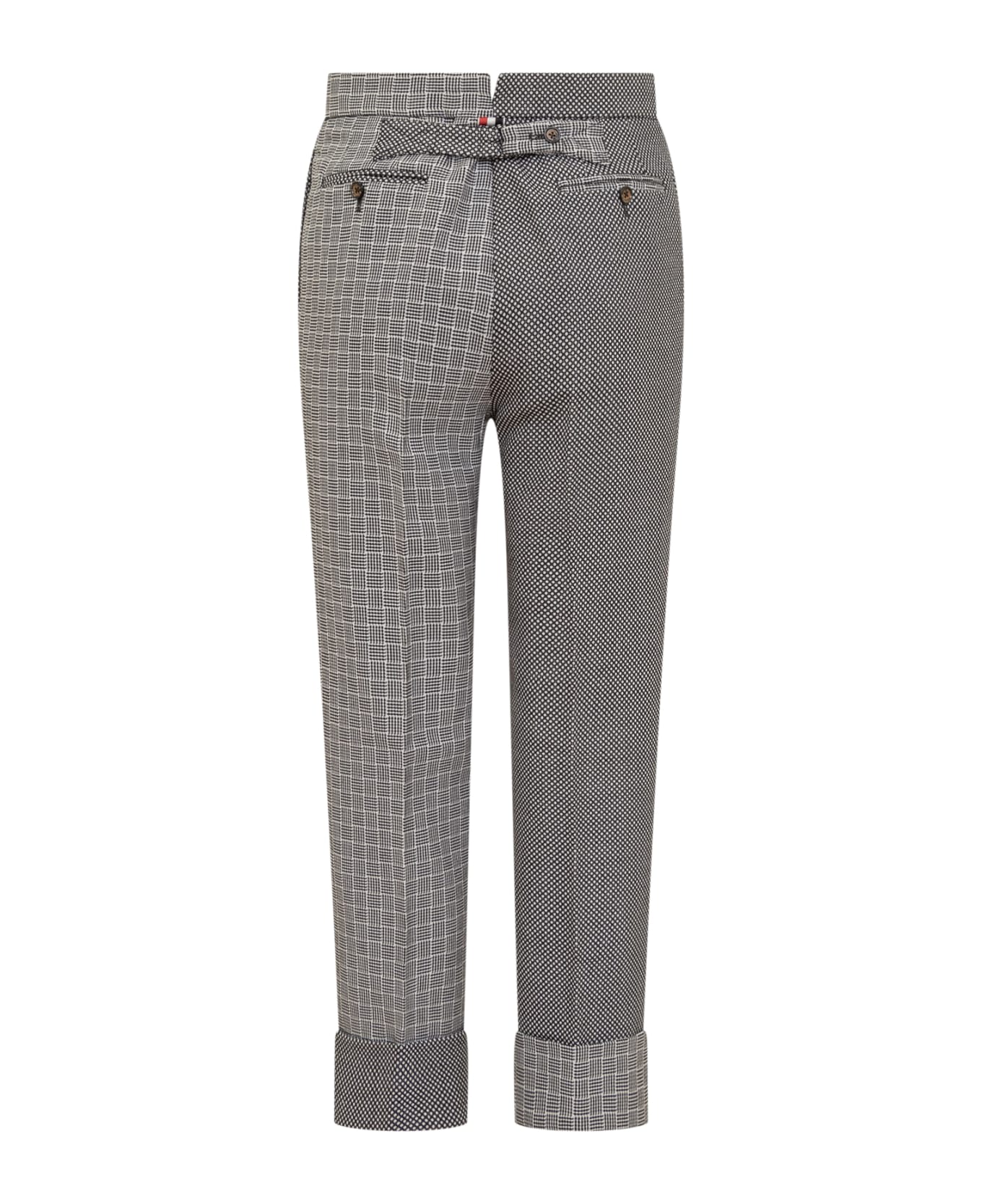 Thom Browne Classic Check Trousers - BLK/WHT