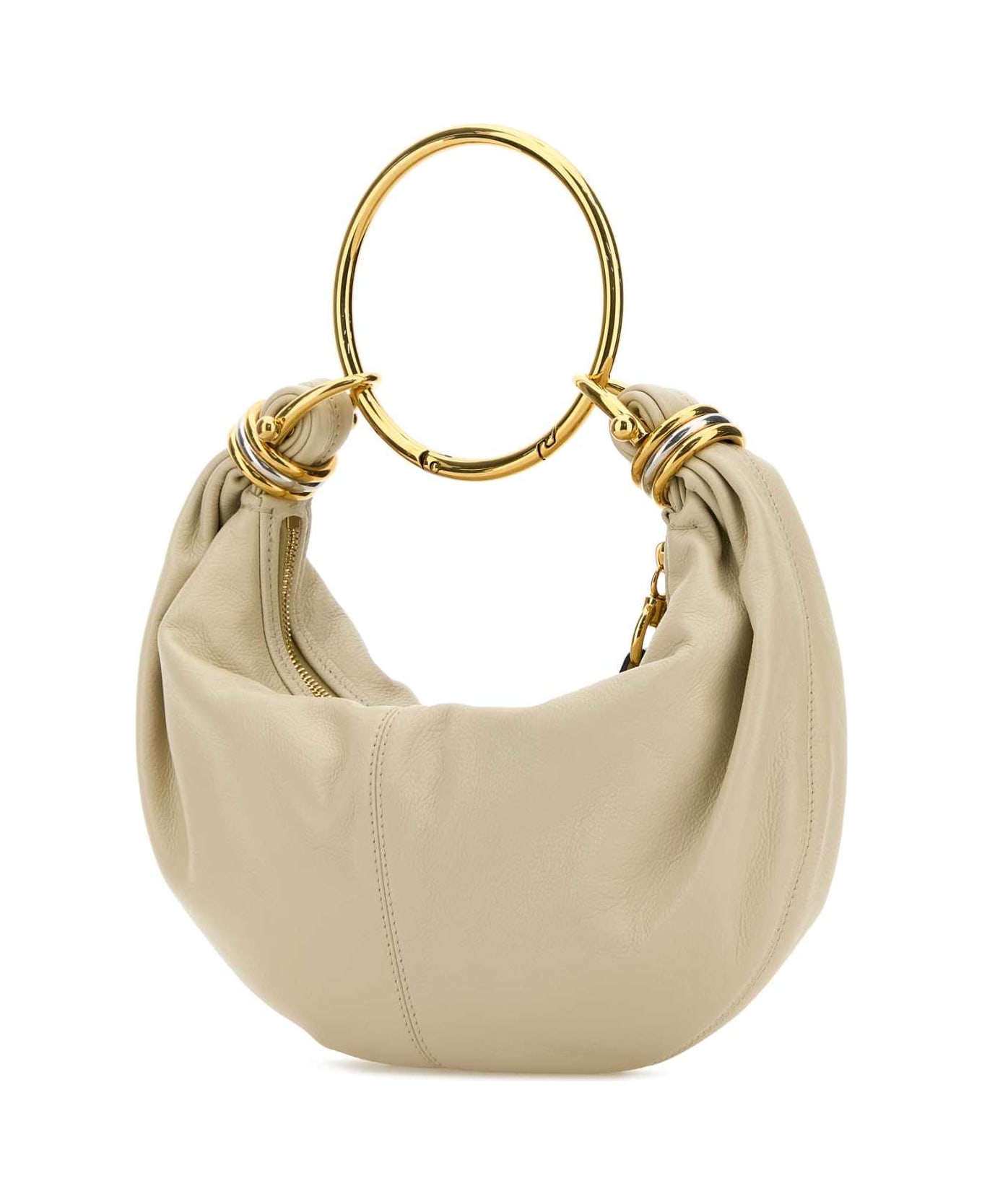 Chloé Ivory Leather Bracelet Handbag - VEGETALBEIGE