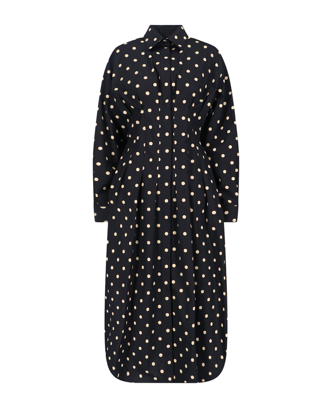Moschino Polka Dot Shirt Dress - Black  