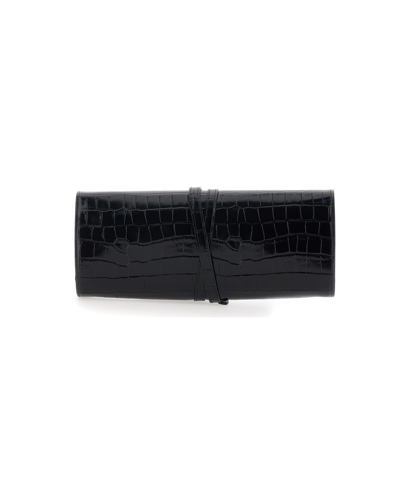 Little Liffner Belted Clutch - Black