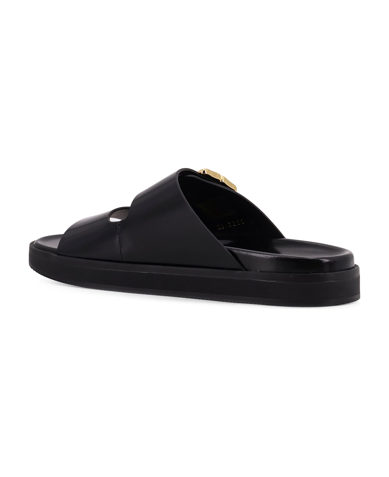 Givenchy 4g Liquid Dad Leather Slides - Black