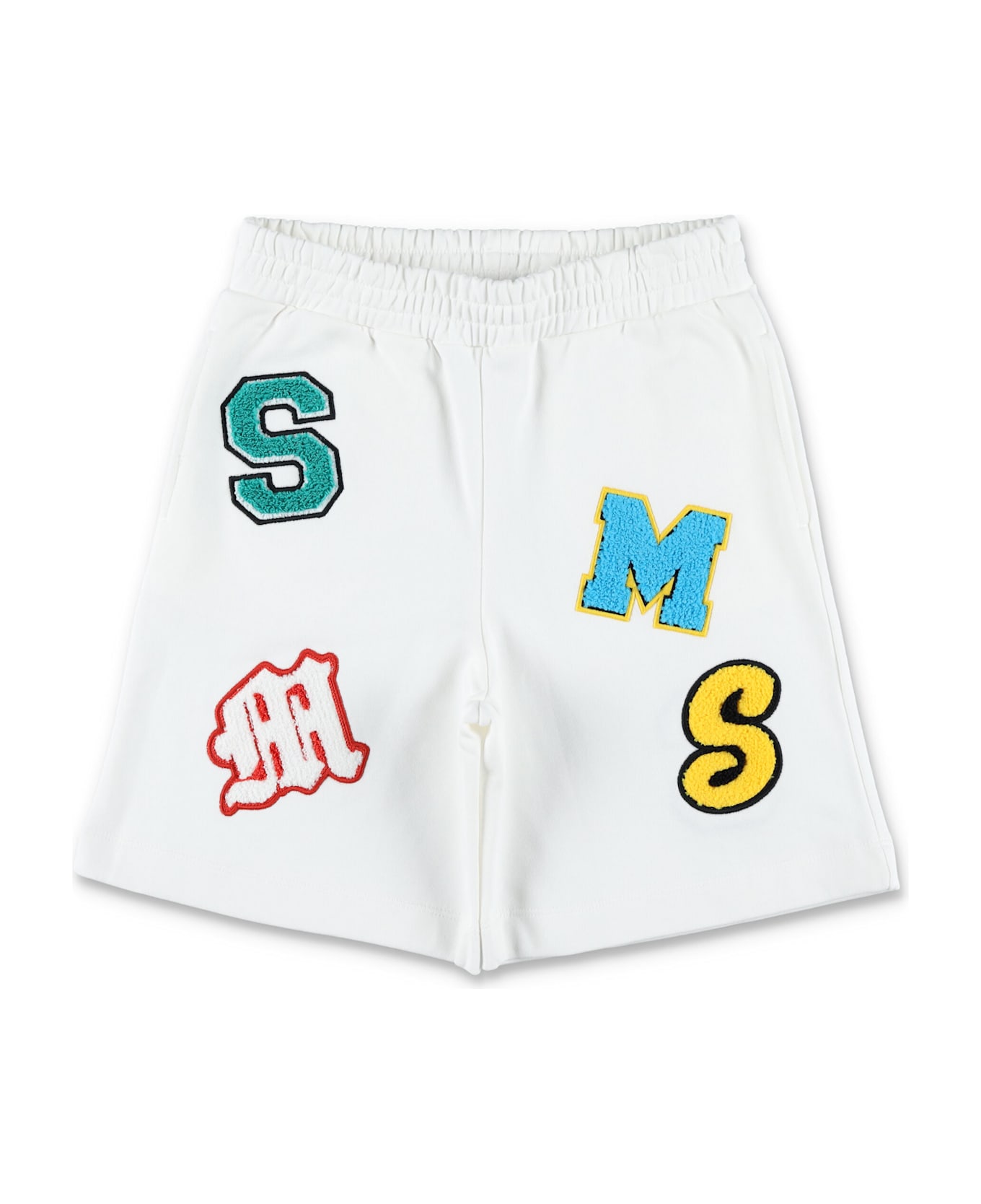 Stella McCartney Kids Kid - Brand Initials Patch Sweatshorts - WHITE