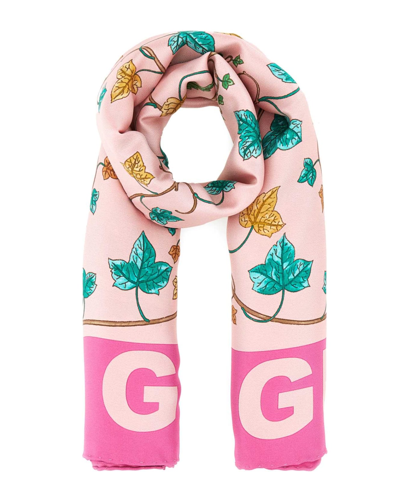 Gucci Printed Silk Foulard - ROSEATEPINK スカーフ＆ストール