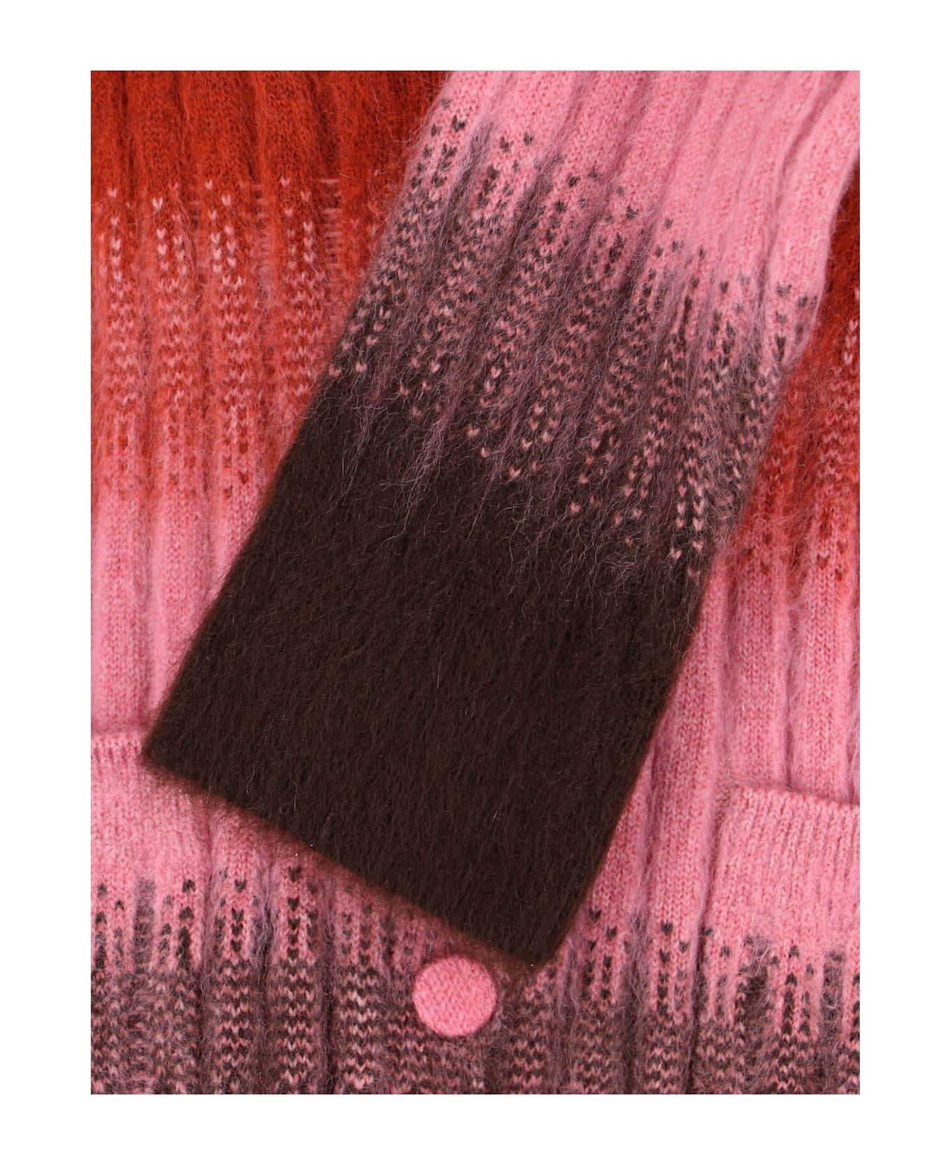 Fendi Mohair Blend Cardigan - Tin Rust Blush