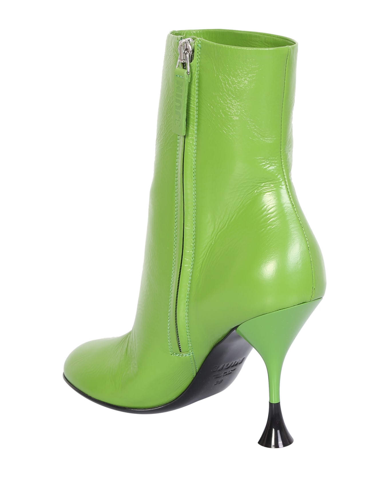 3JUIN Green Lidia Ankle Boots - Green