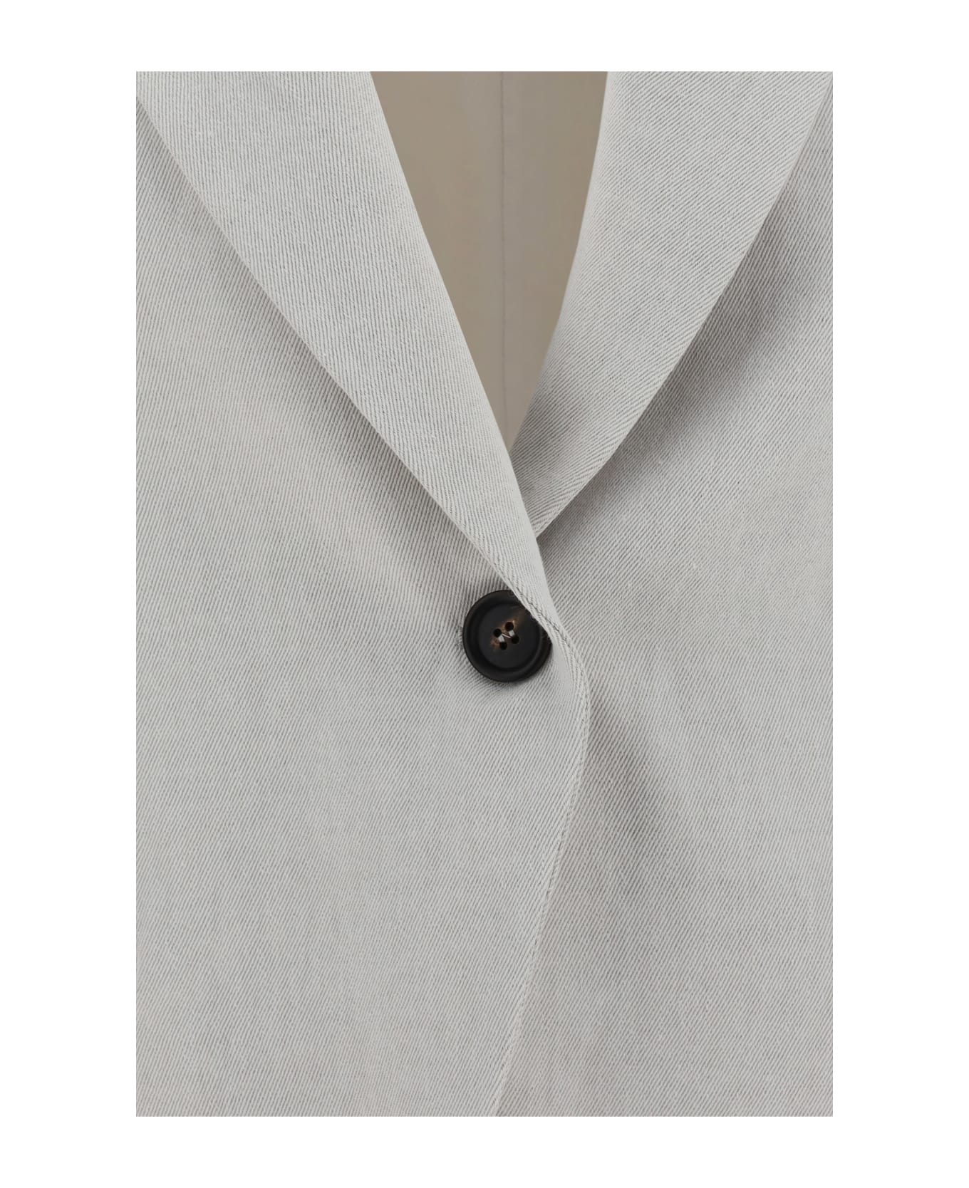 Brunello Cucinelli Cotton And Linen Jacket - Gesso ブレザー