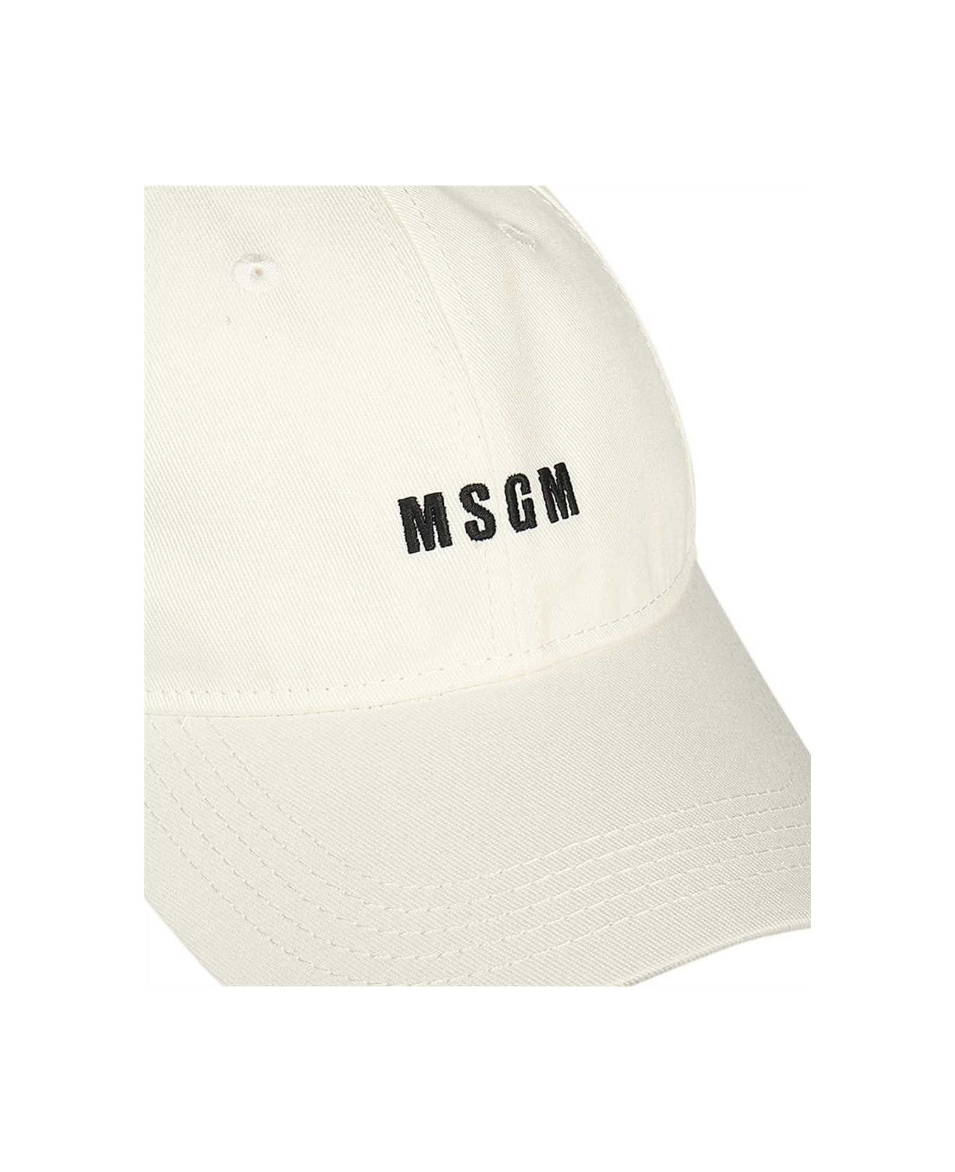 MSGM Logo Baseball Cap - White