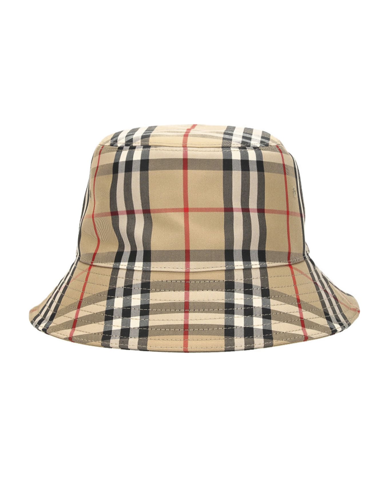 Burberry Check Bucket Hat - Beige
