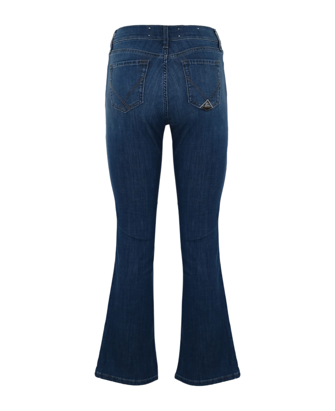 Roy Rogers Flare Cropped Jeans - Denim