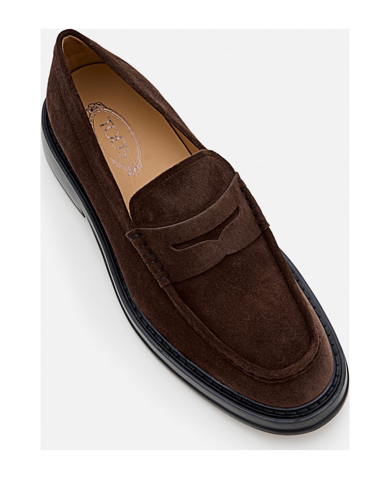 Tod
s Loafers In Suede Leather - Testa Moro