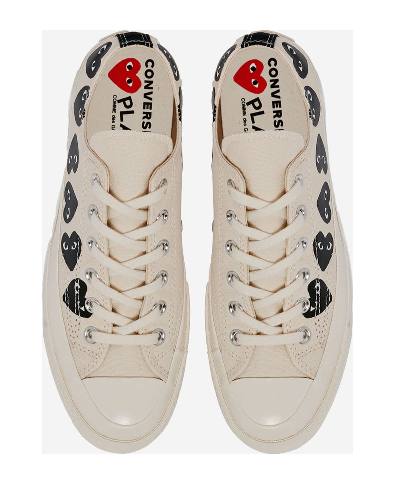 Comme des Garçons Play Sneakers Play X Converse In Canvas - White