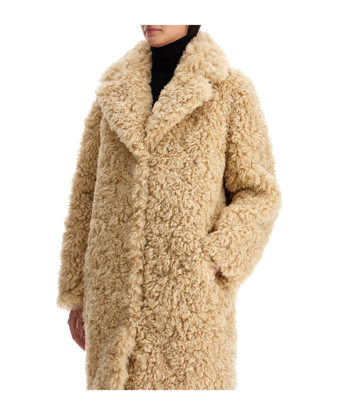 STAND STUDIO Camille Cocoon Coat - NATURAL BEIGE