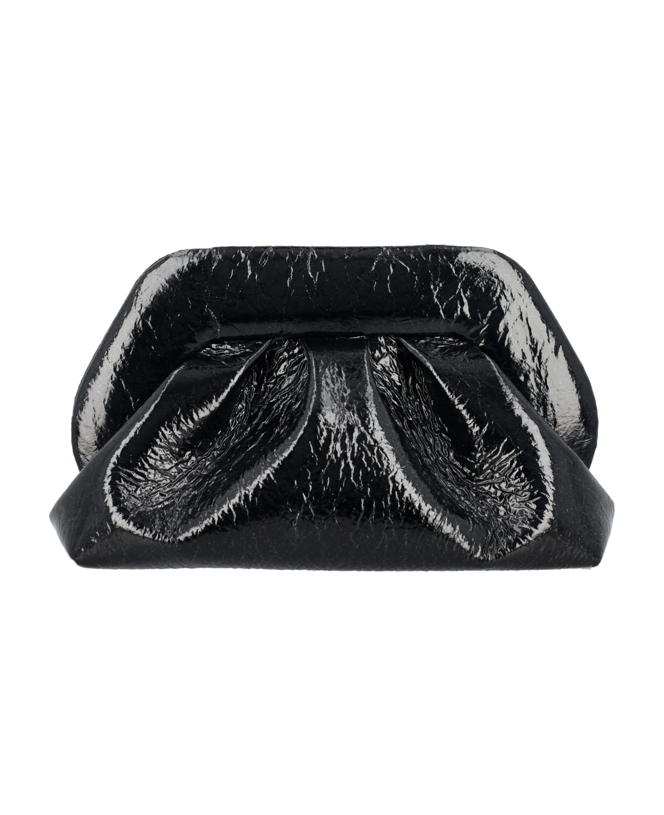 THEMOIRè Tia Clutch Pineapple Leather - BLACK クラッチバッグ