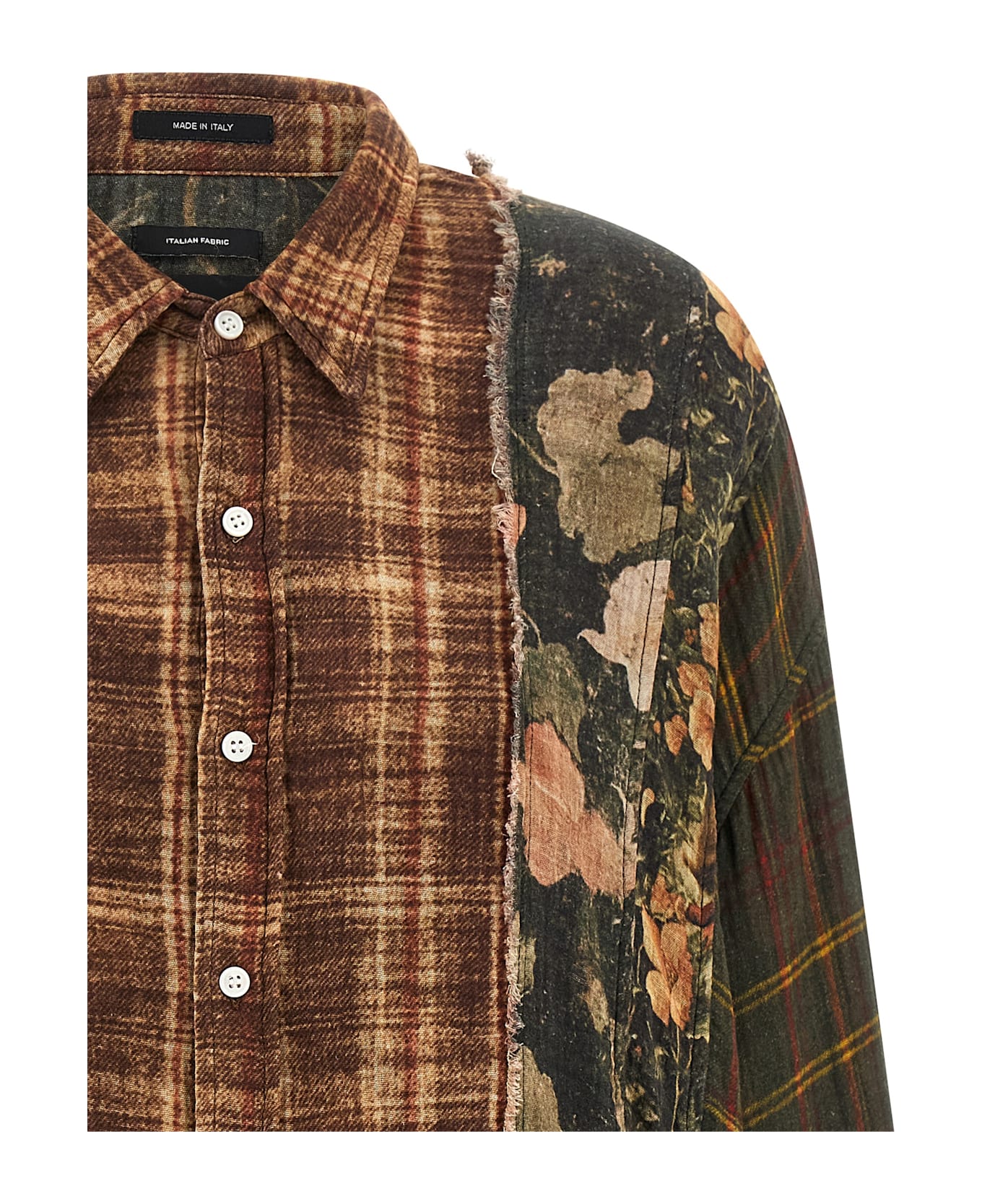 R13 Patchwork Shirt - Multicolor