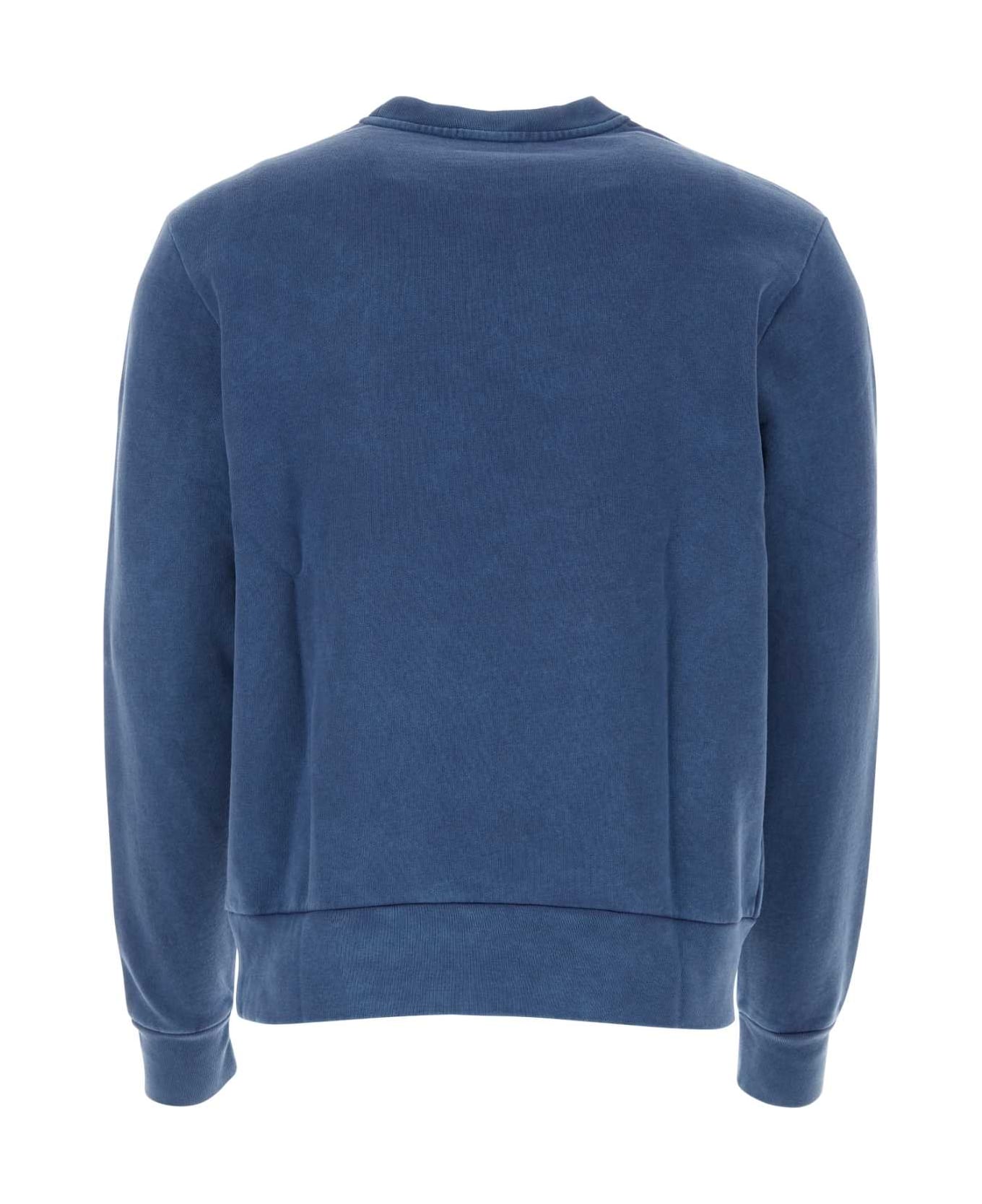 Polo Ralph Lauren Air Force Blue Cotton Sweatshirt - LIGHTNAVY