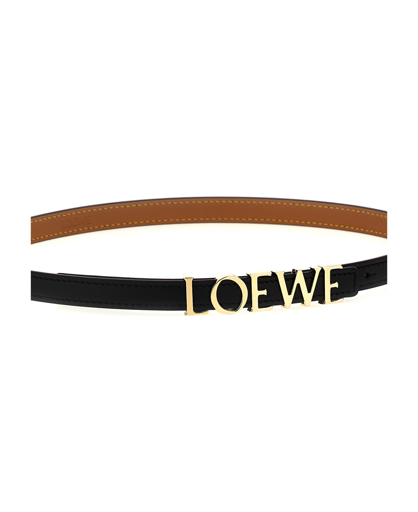 Loewe 
lettering
 Logo Belt - Black