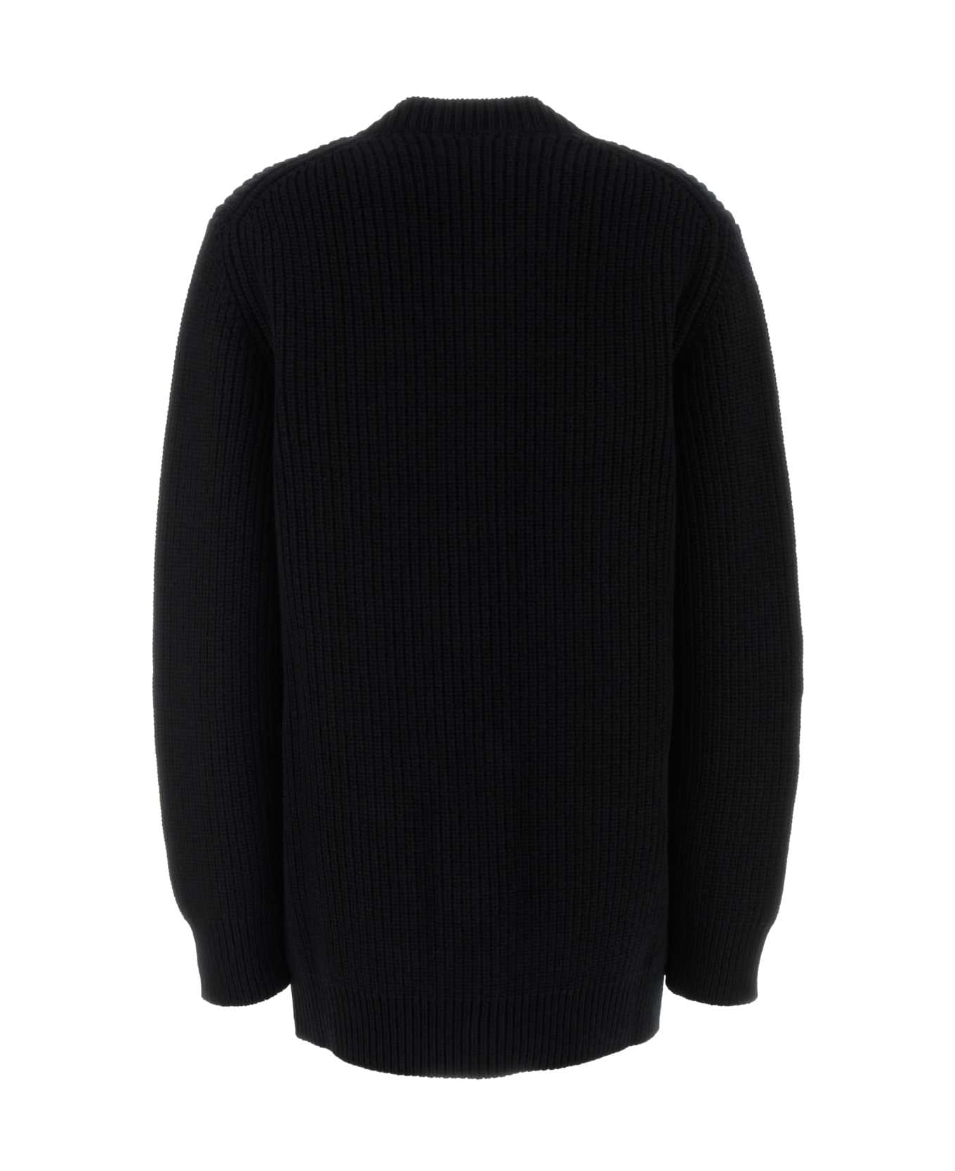 Dolce 
Gabbana Black Wool Oversize Cardigan - NERO