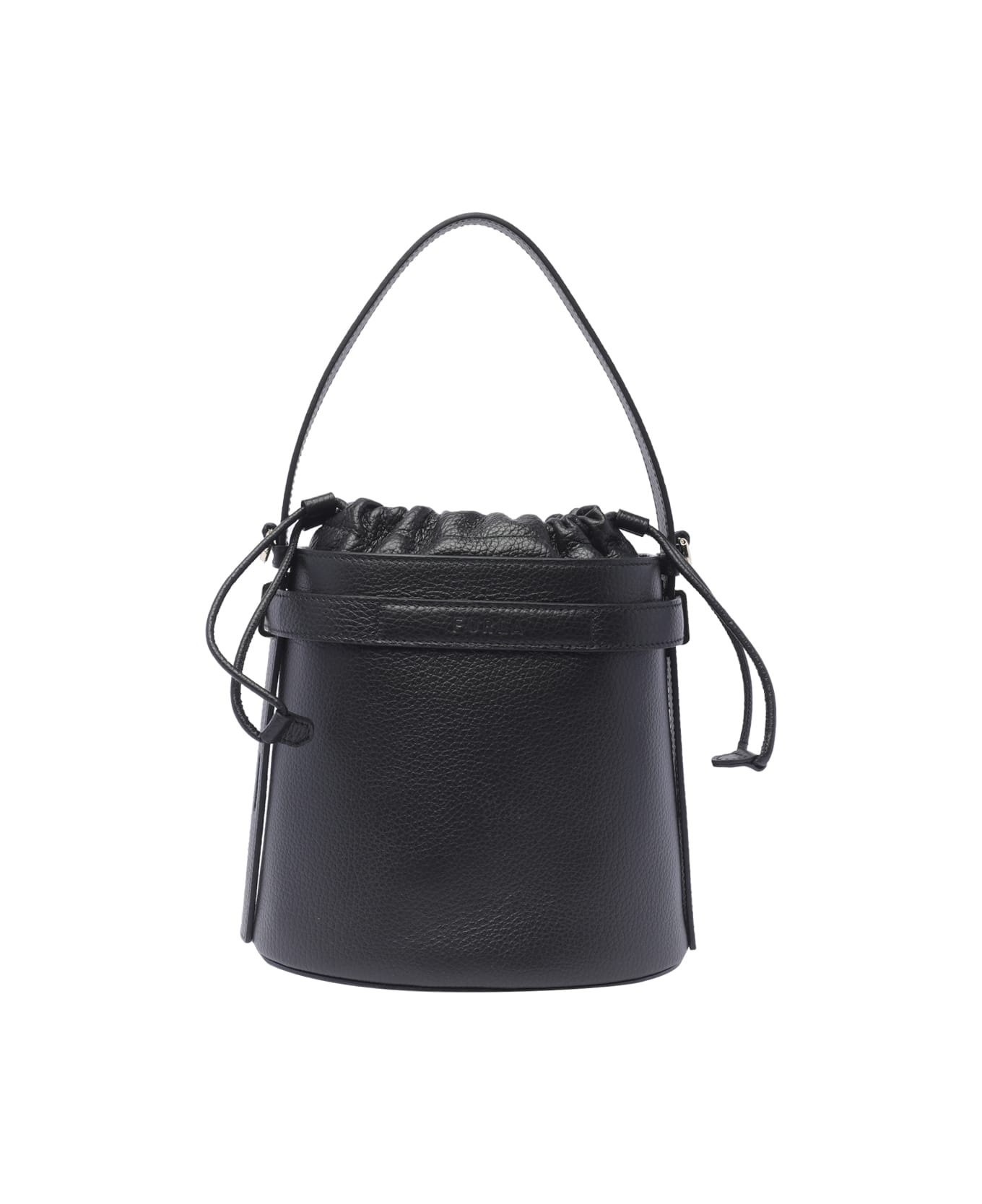 Furla Mini Giove Bucket Bag - Black