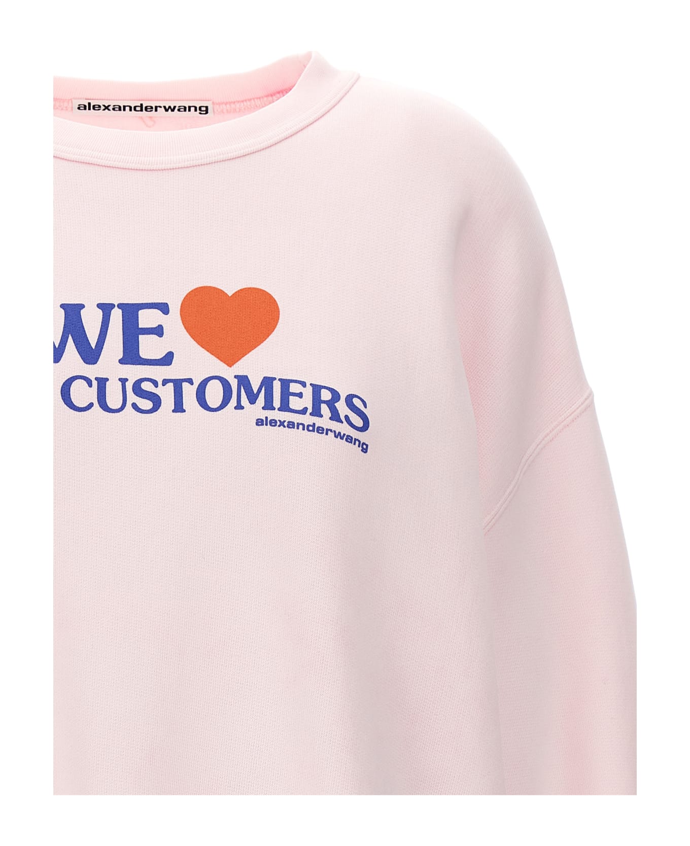 Alexander Wang 'we Love Our Customers' Sweatshirt - Pink フリース