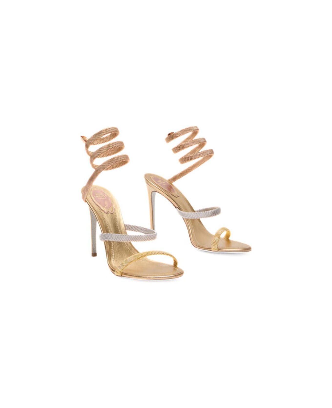 René Caovilla Heels - Golden