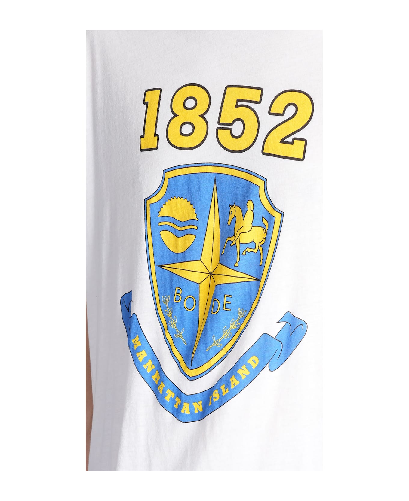Bode T-shirt In White Cotton - white