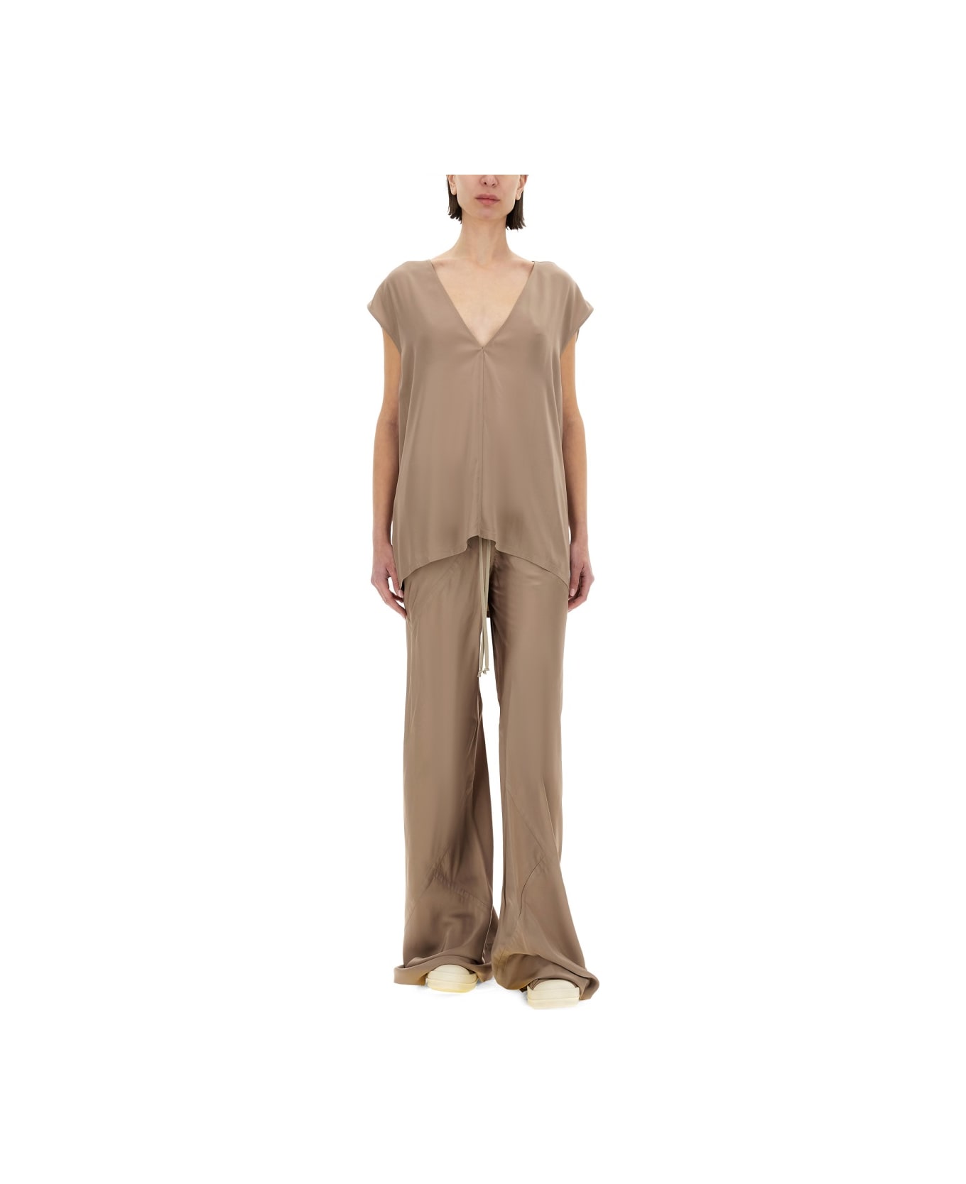 Rick Owens T-shirt "dylan" - NUDE