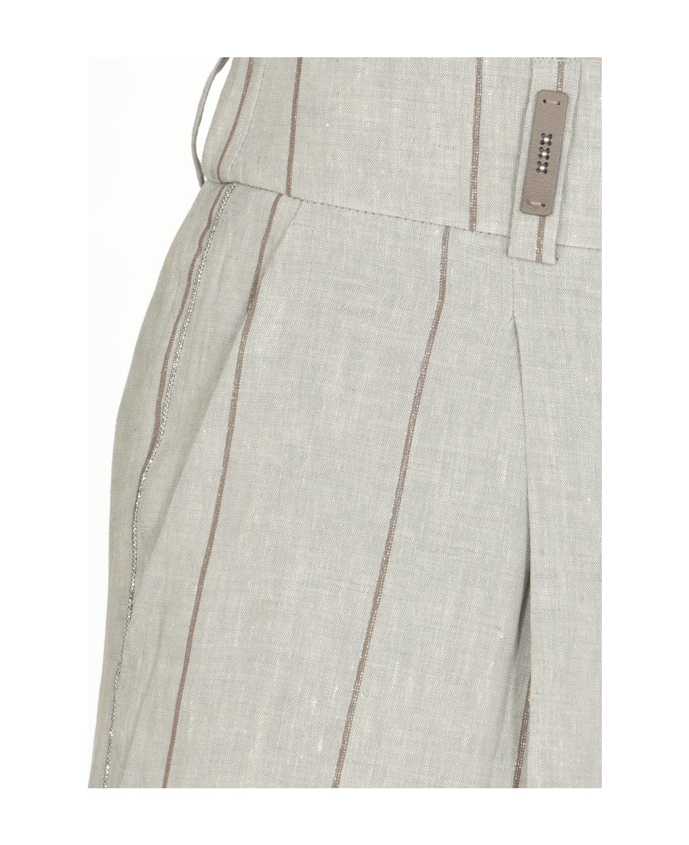 Peserico Linen Pants - Grey